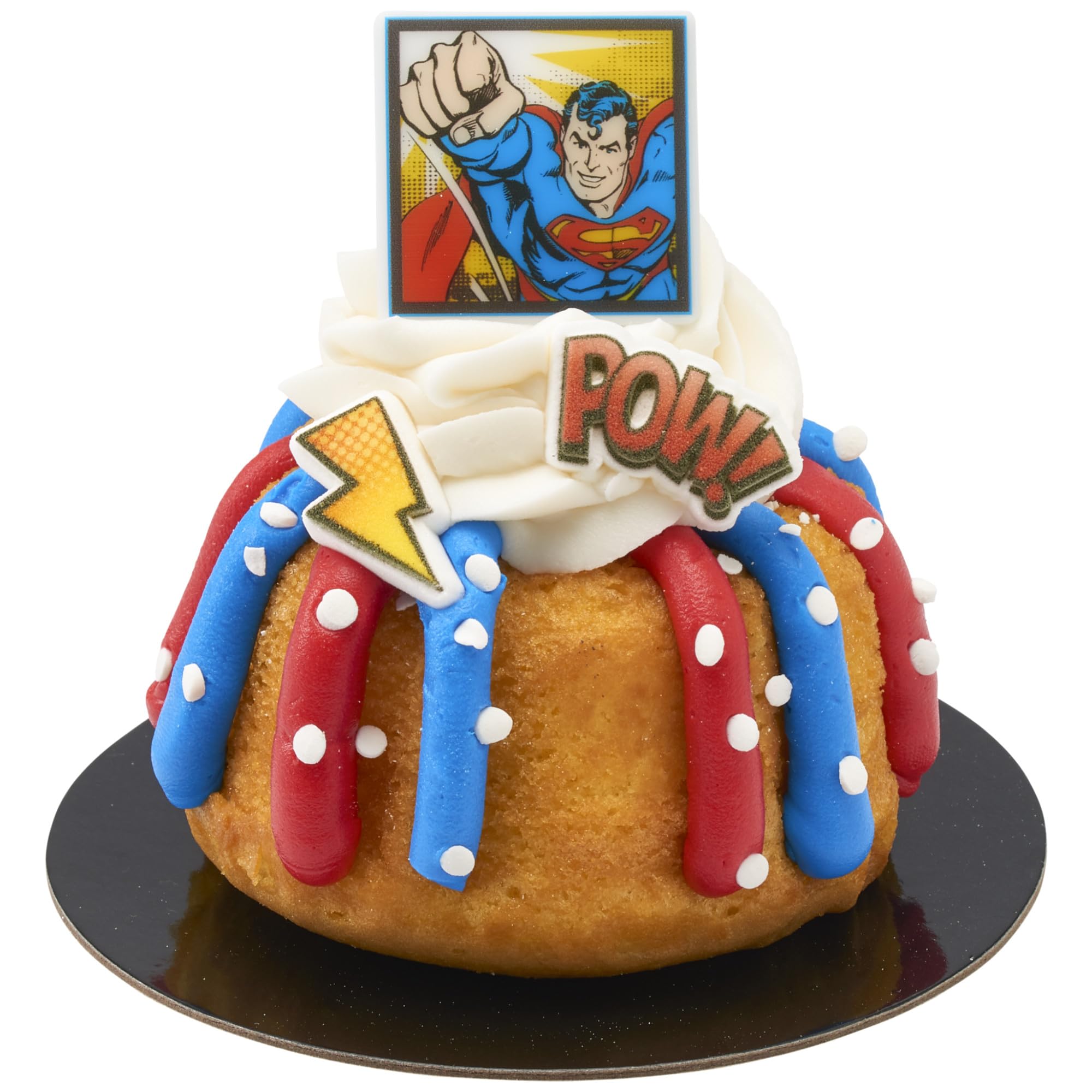 24 Superman Cupcake Rings, Superhero DC Cupcake Decorations, Food Safe Cake Toppers – 24 Pack - Image 10