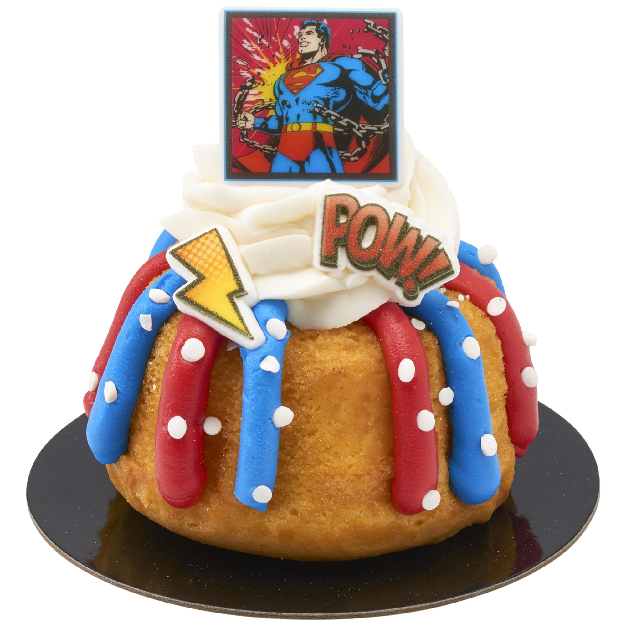 24 Superman Cupcake Rings, Superhero DC Cupcake Decorations, Food Safe Cake Toppers – 24 Pack - Image 11