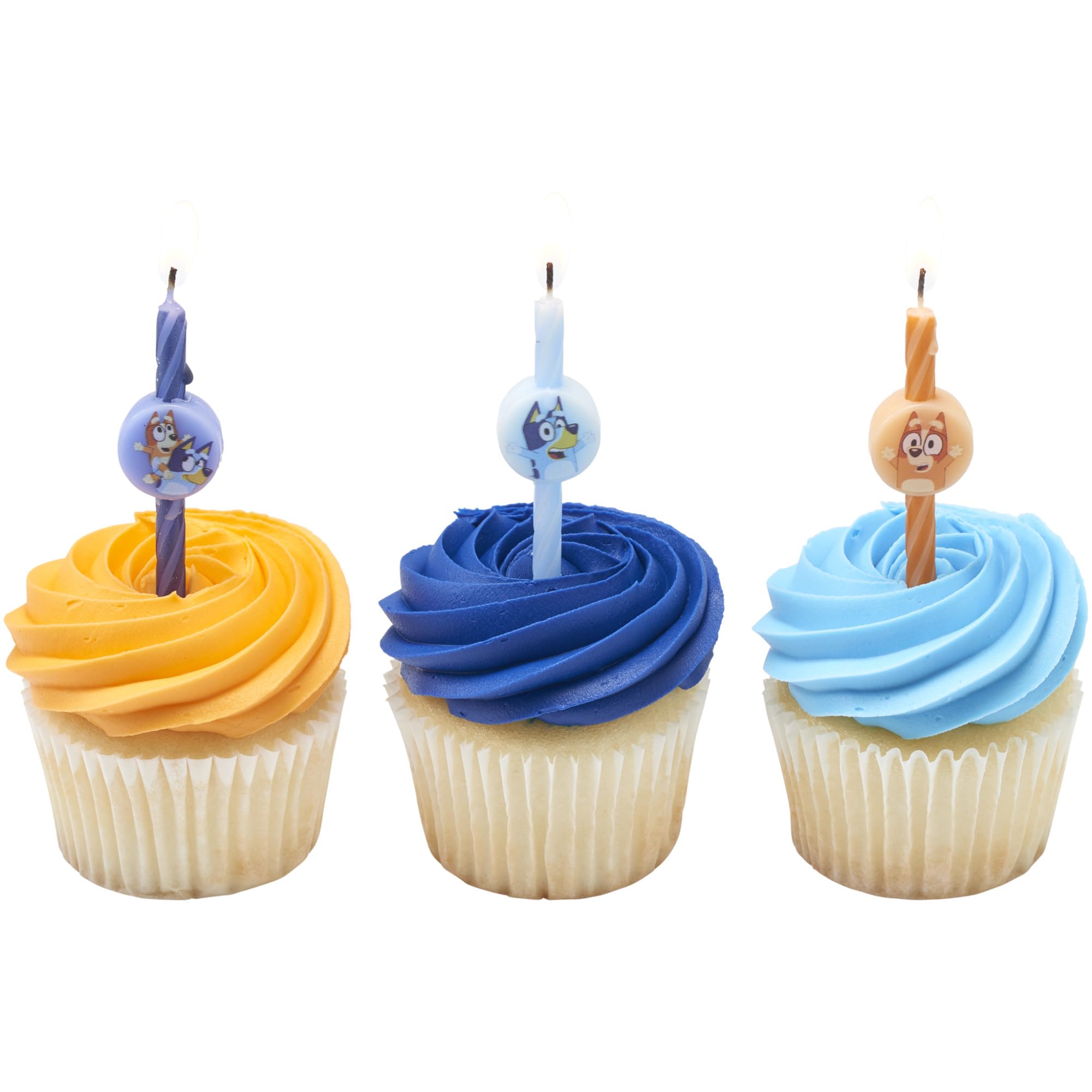 6 Bluey Birthday Cake Candles | Birthday Candles for Cake Decorations Featuring Bluey and Bingo, Blue & Orange, for Party - Image 8