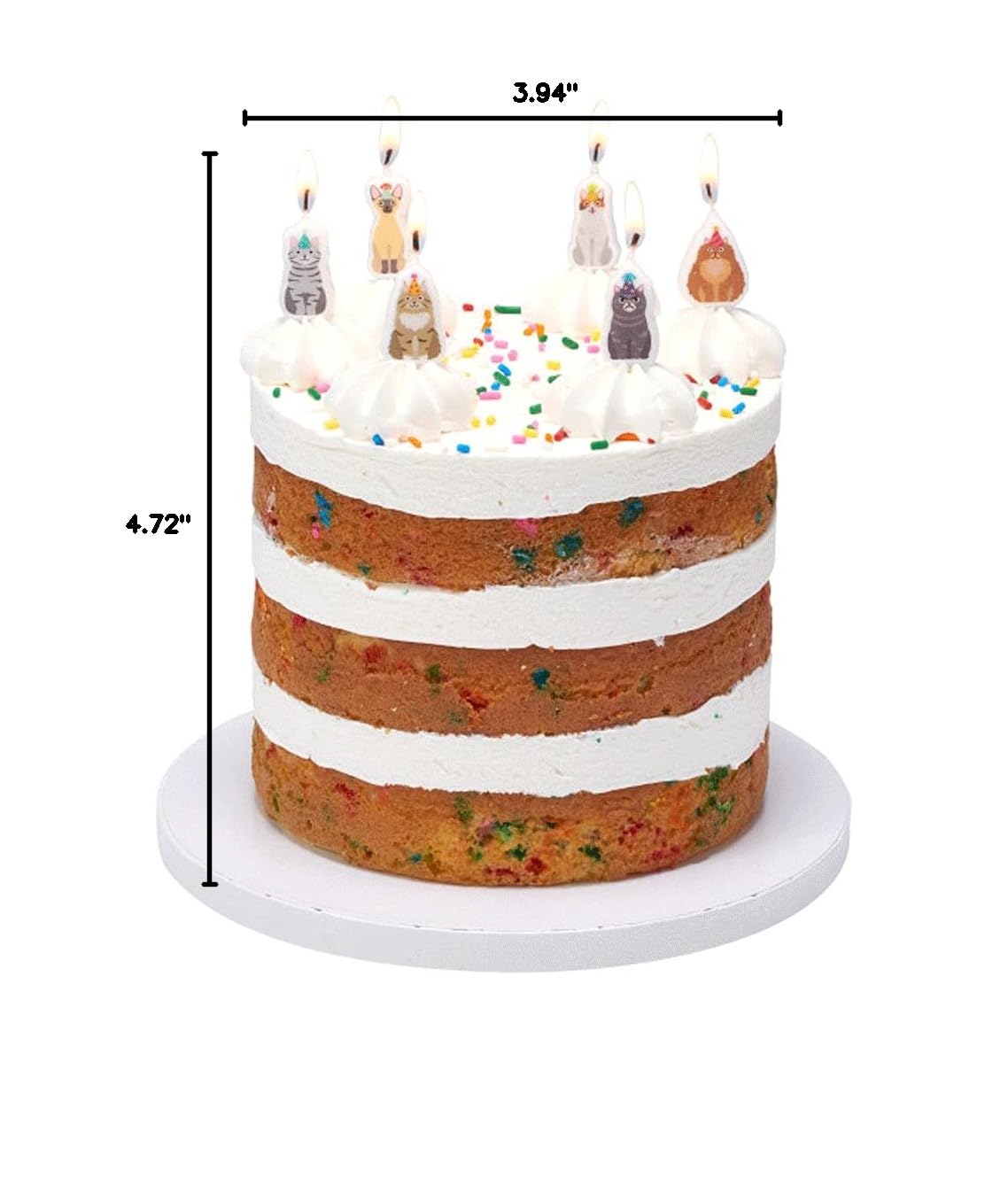 Bakery Crafts Birthday Party Cats Kittens Shaped Cake Candles - 6 pc - Image 4