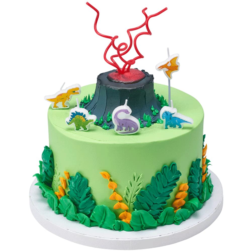 Bakery Crafts Dinosaur Shaped Birthday Cake Cupcake Candles - 5 pc - Image 3