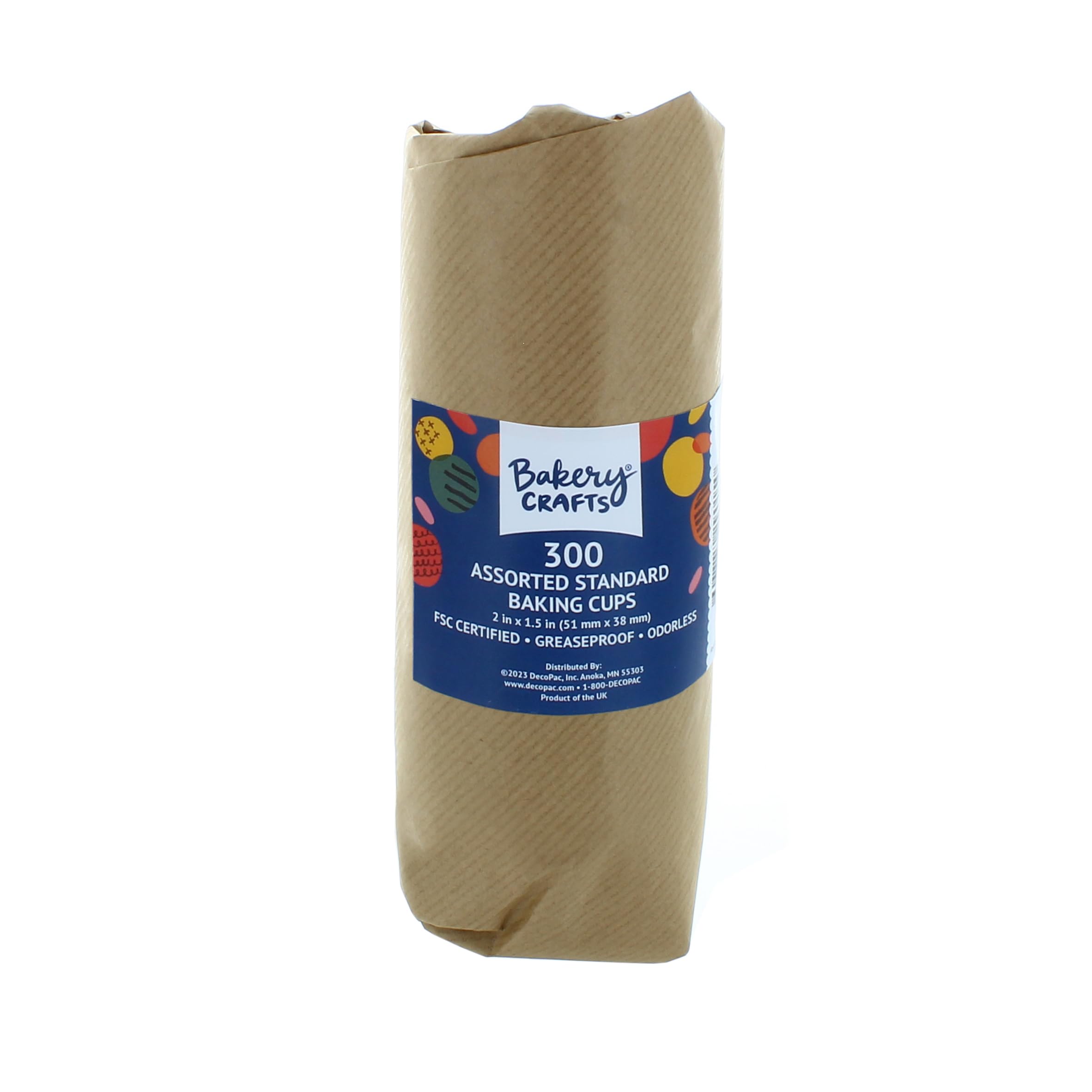 Bakery Crafts Pastel Everyday Baking Cups - 300-2" Cupcake Liners With Multi-colored Stars, Confetti, And Flowers In Pastel Shades, Greaseproof Paper Cases for Muffins and Cupcakes, Bulk Pack of 300 - Image 4