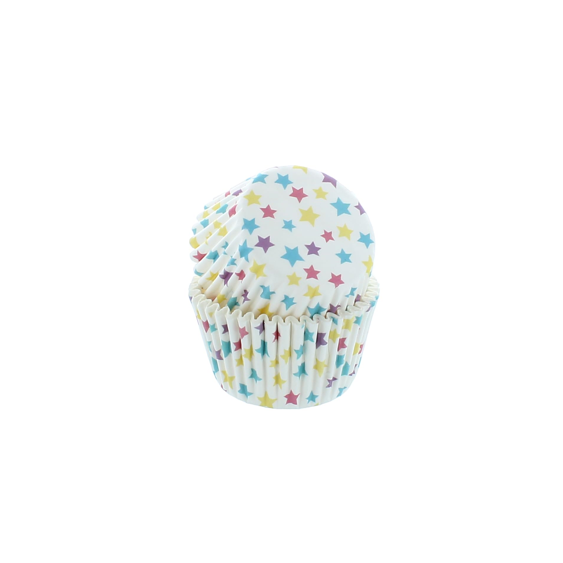 Bakery Crafts Pastel Everyday Baking Cups - 300-2" Cupcake Liners With Multi-colored Stars, Confetti, And Flowers In Pastel Shades, Greaseproof Paper Cases for Muffins and Cupcakes, Bulk Pack of 300 - Image 5