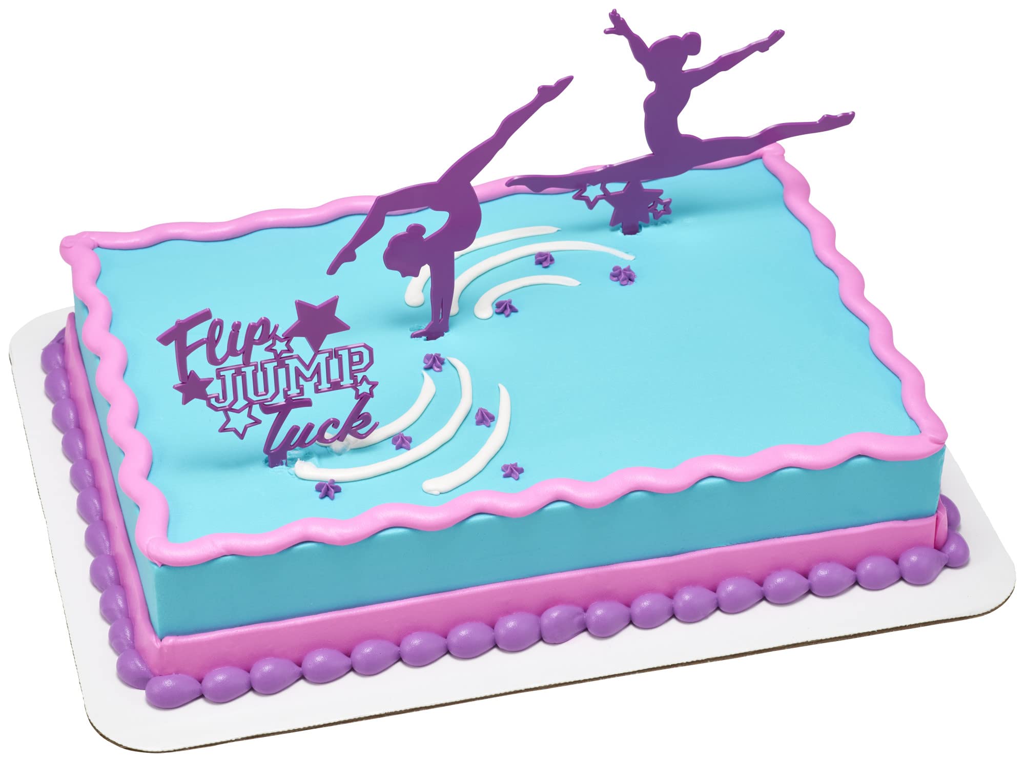 DecoPac 26253 CakeDecorating kit-Flip Jump Tuck Cake and Cupcake Toppers for Birthdays and Parties, 1 SET, Purple - Image 5