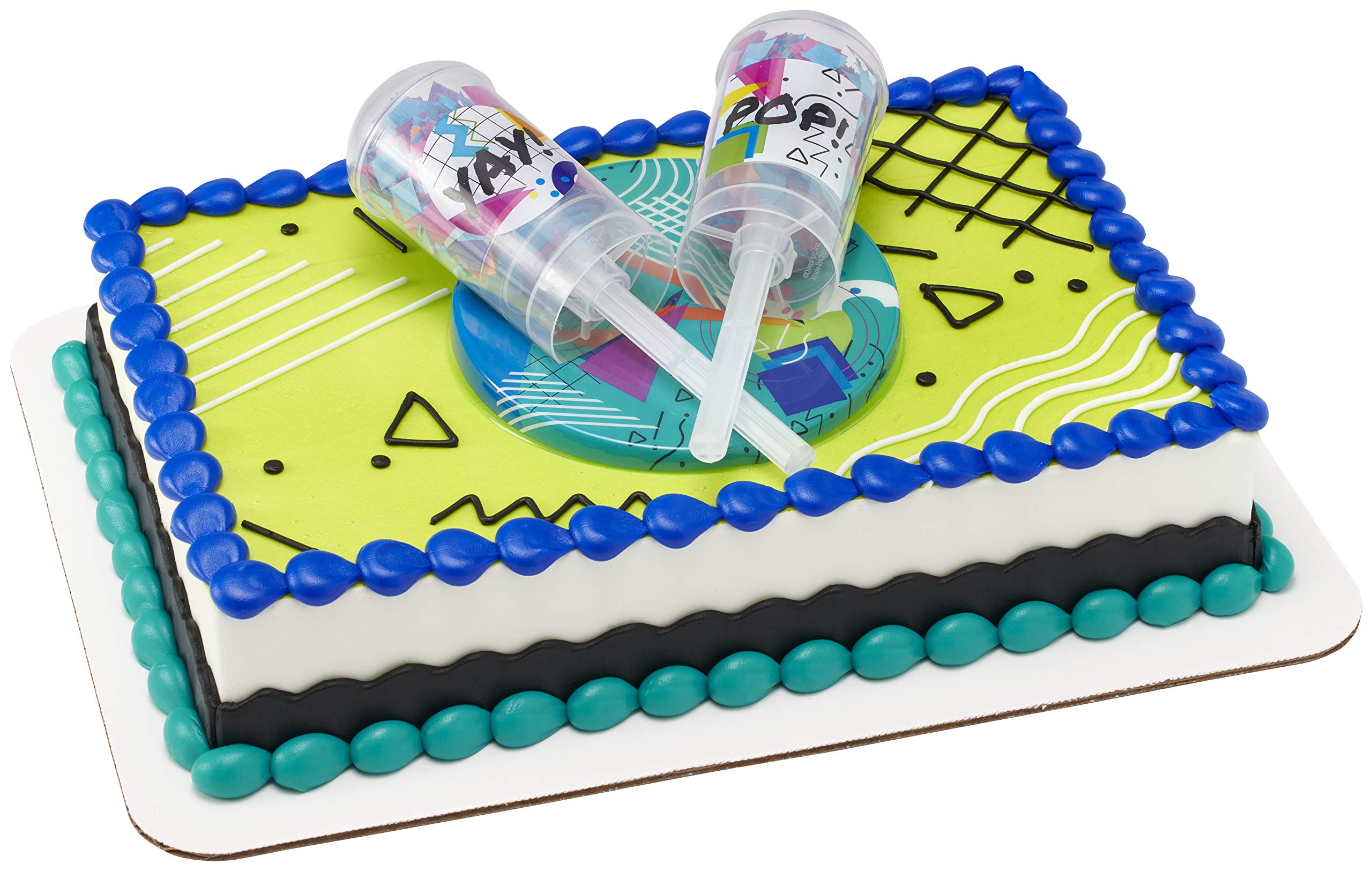 DecoPac Confetti Launcher, 3 Piece Cake Topper Set For Celebration, Graduation, Birthday, and Retirement - Image 4