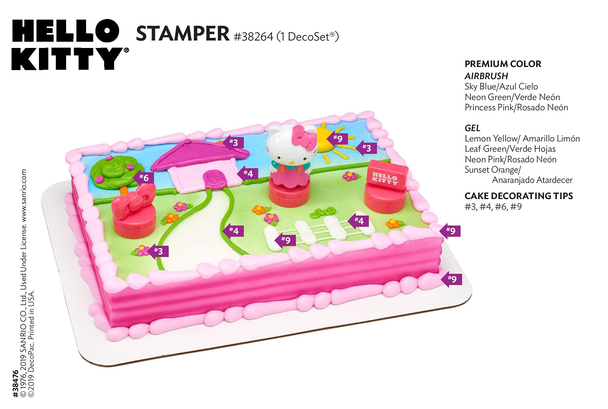 DecoPac Decorating Hello Kitty Stamper Cake Topper for Birthdays and Special Occasions, One-Size, Mulitple - Image 5