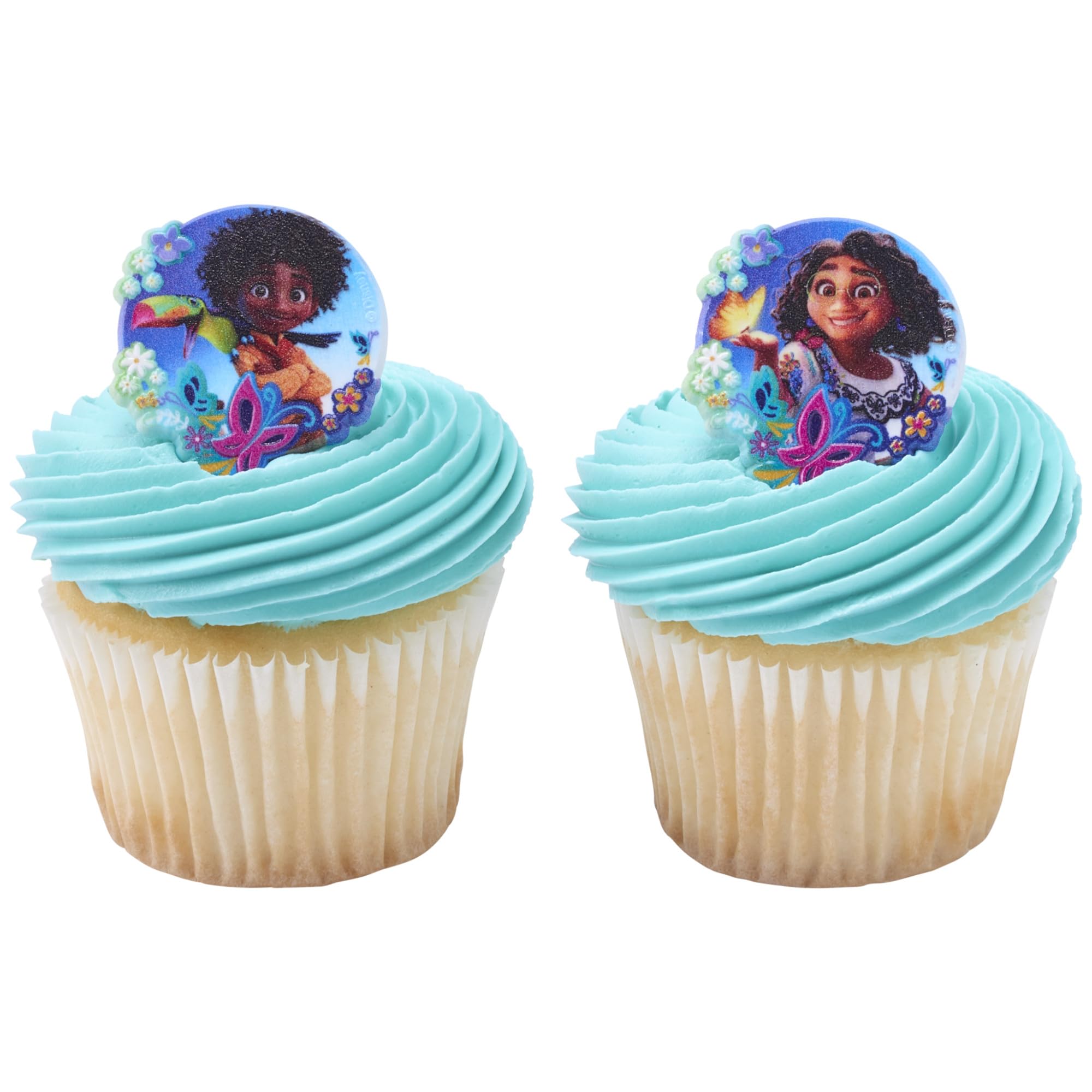 DecoPac Disney Encanto Rings, Cupcake Decorations Featuring Mirabel and Antonio, Multicolored 3D Food Safe Cake Toppers – 24 Pack - Image 8