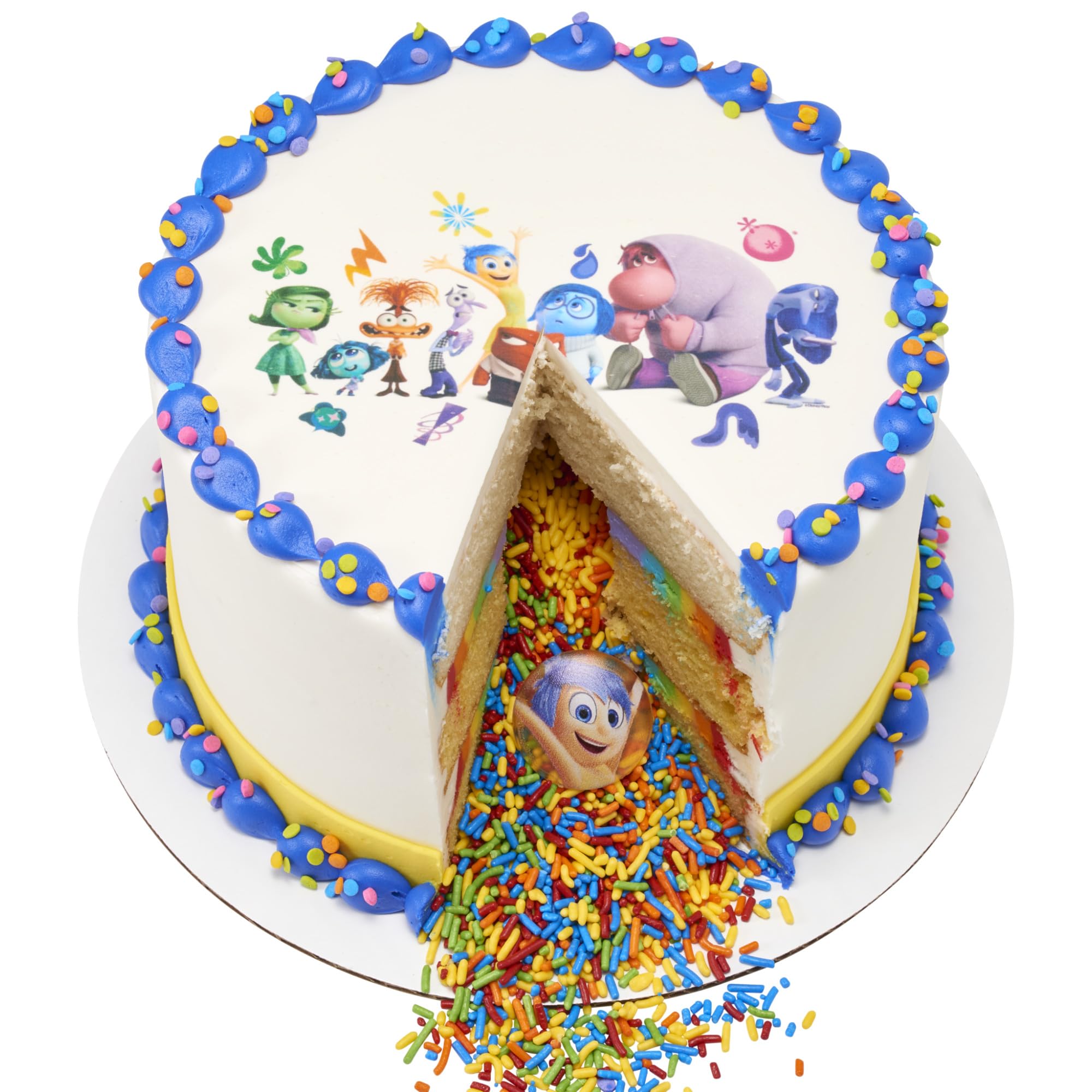 DecoPac Disney & Pixar's Inside Out 2 Bursts of Emotion Rings, Multicolored Cupcake Decorations, Food Safe Cupcake Toppers – 24 Pack - Image 6