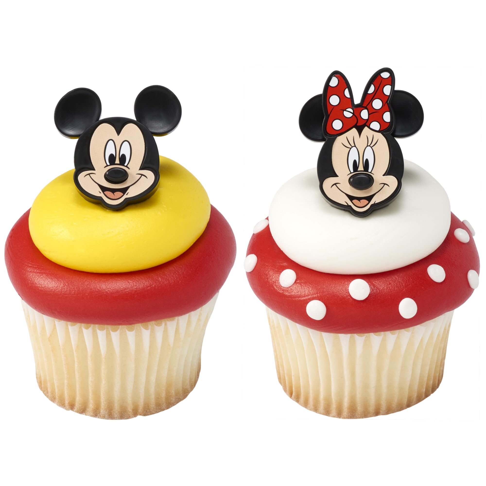 DecoPac Disney's Mickey Mouse and Minnie Mouse Rings, 24 Classic Disney Cupcake Decorations, Cake Toppers For Birthday, Parties, Celebrations - 24 Pack - Image 6