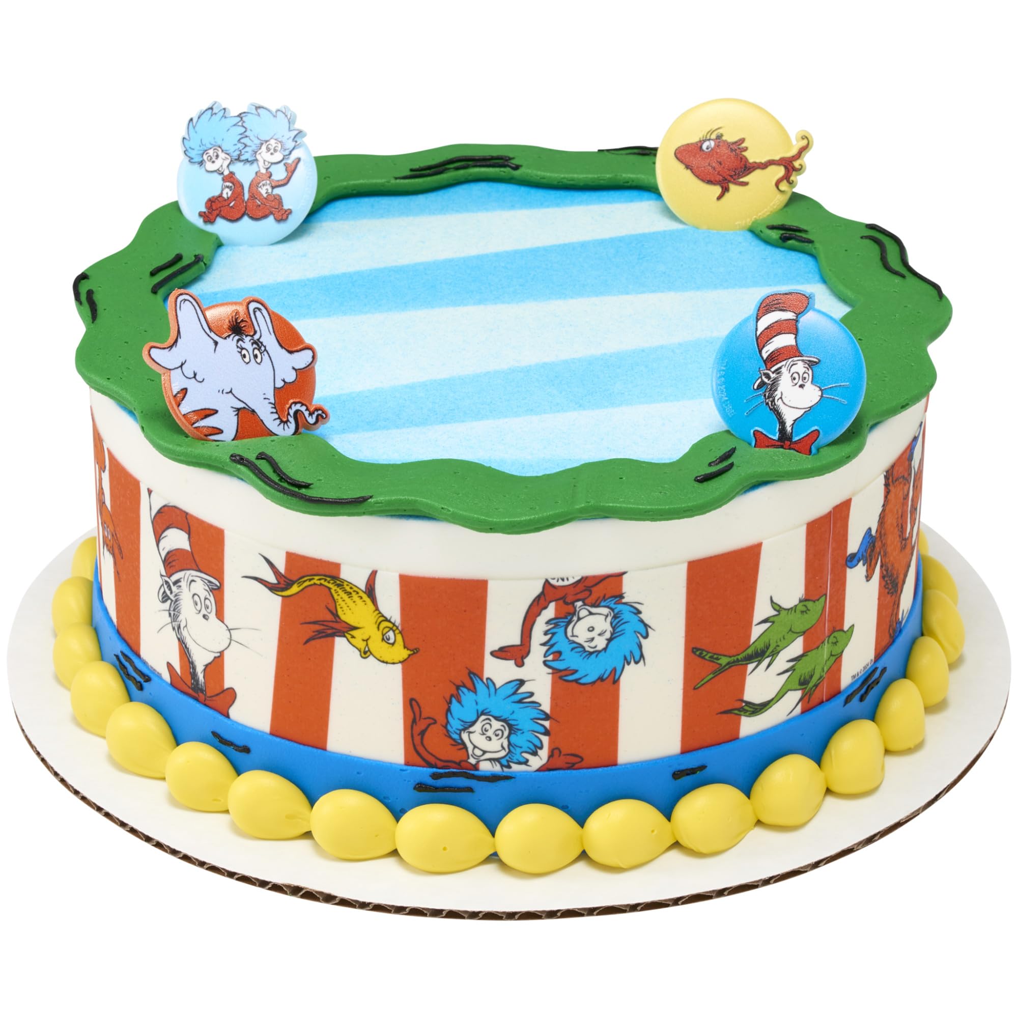 DecoPac Dr. Seuss Cupcake Rings, 24 Cupcake Decorations Featuring Horton, The Cat In The Hat, Things, Red Fish, For Birthday, Party, Celebrations - 24 Pack - Image 7