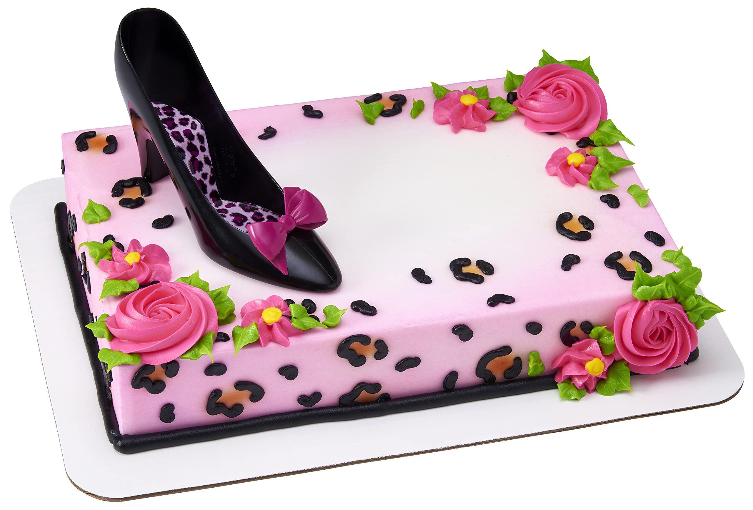 DecoPac Favorite High Heels DecoSet Cake Decoration Black/Hot Pink - Image 3