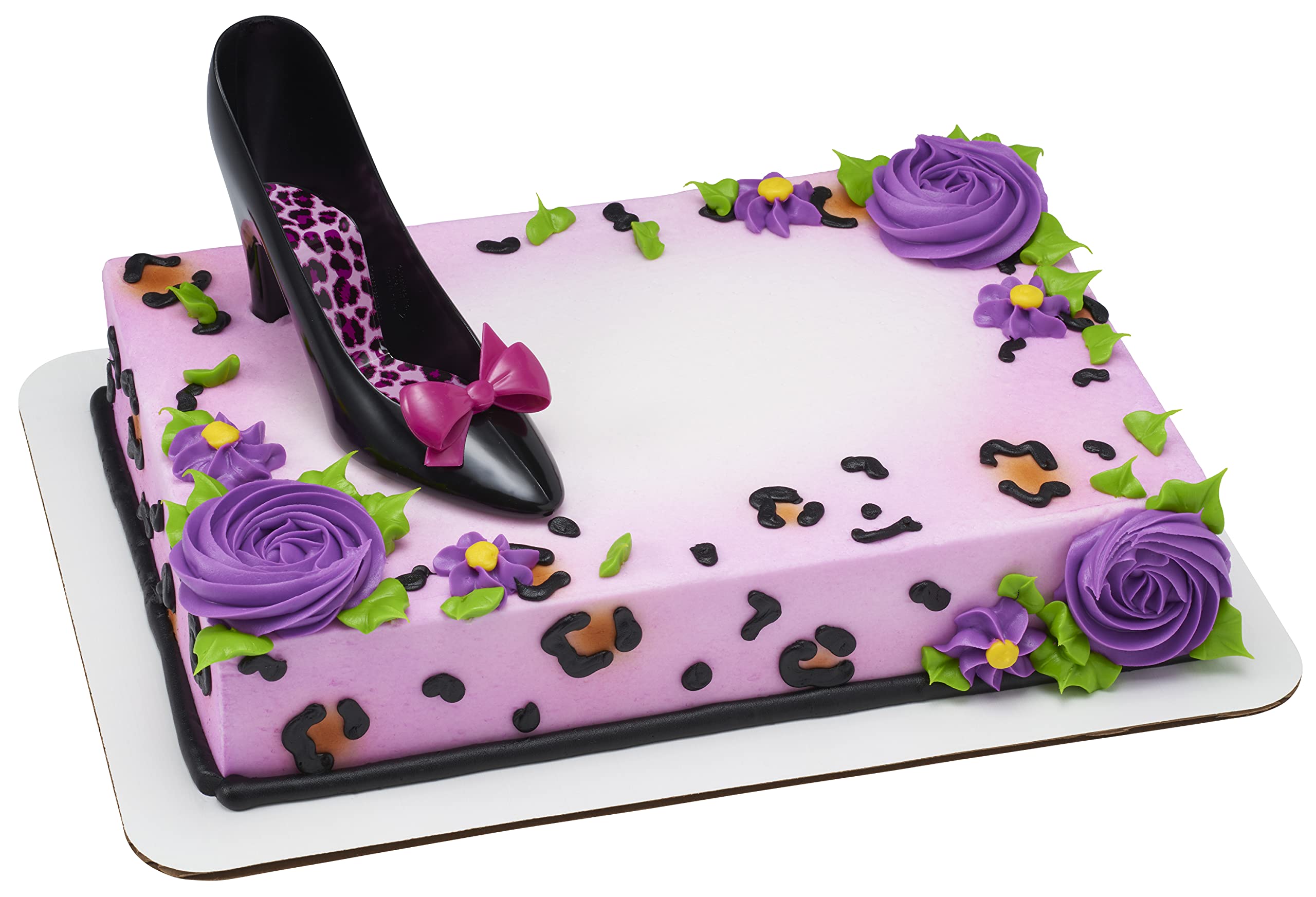 DecoPac Favorite High Heels DecoSet Cake Decoration Black/Hot Pink - Image 6