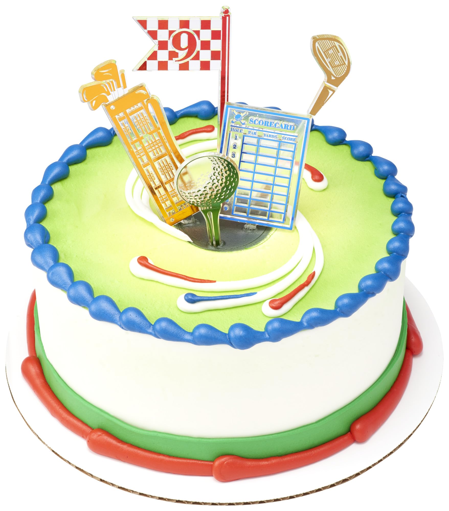 Decopac Golf Cake Topper Kit, 5 Piece Cake Decoration For Birthday, Dad, Fathers Day | Strong Plastic Cake Pics - Image 3