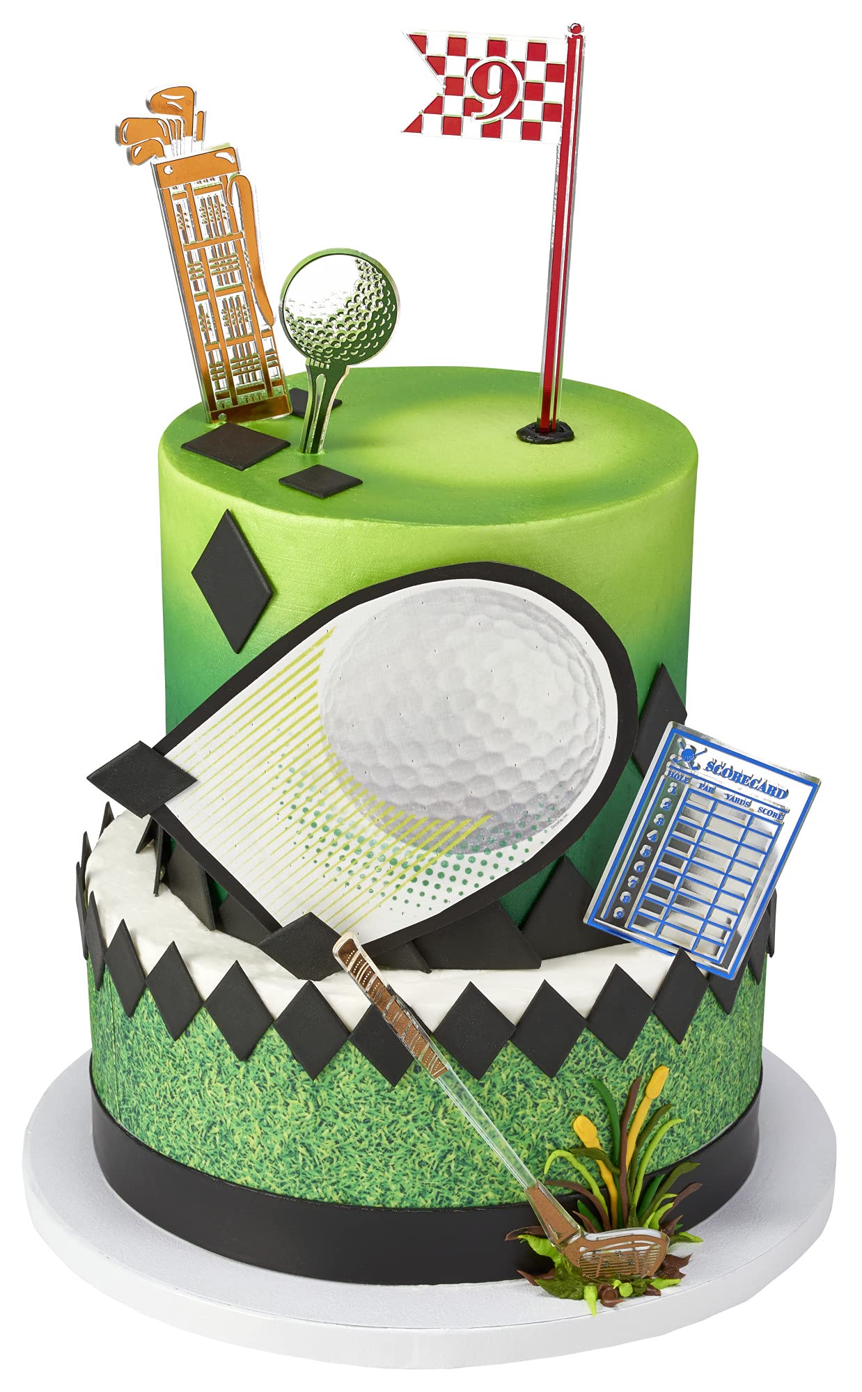 Decopac Golf Cake Topper Kit, 5 Piece Cake Decoration For Birthday, Dad, Fathers Day | Strong Plastic Cake Pics - Image 4