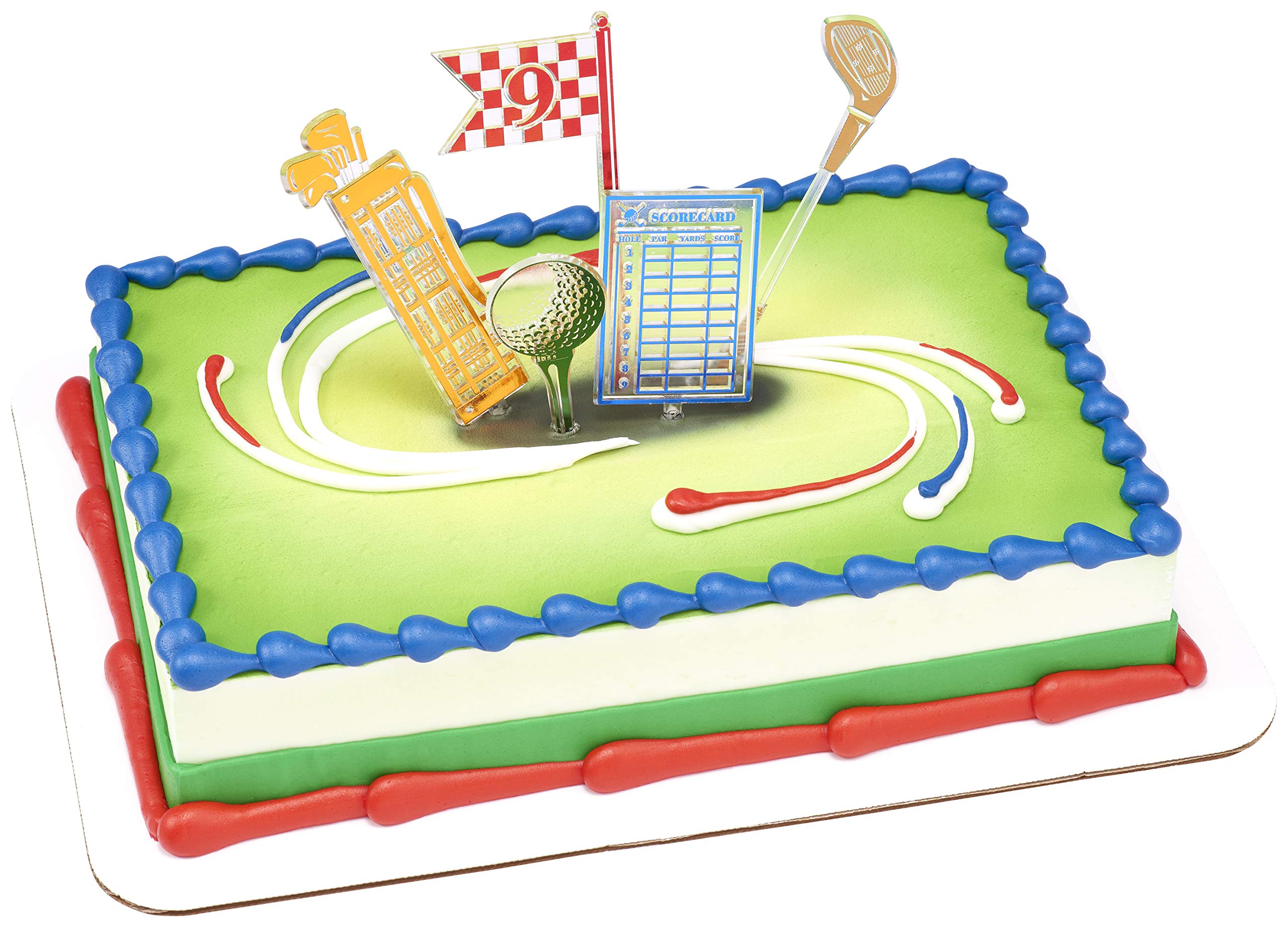 Decopac Golf Cake Topper Kit, 5 Piece Cake Decoration For Birthday, Dad, Fathers Day | Strong Plastic Cake Pics - Image 6