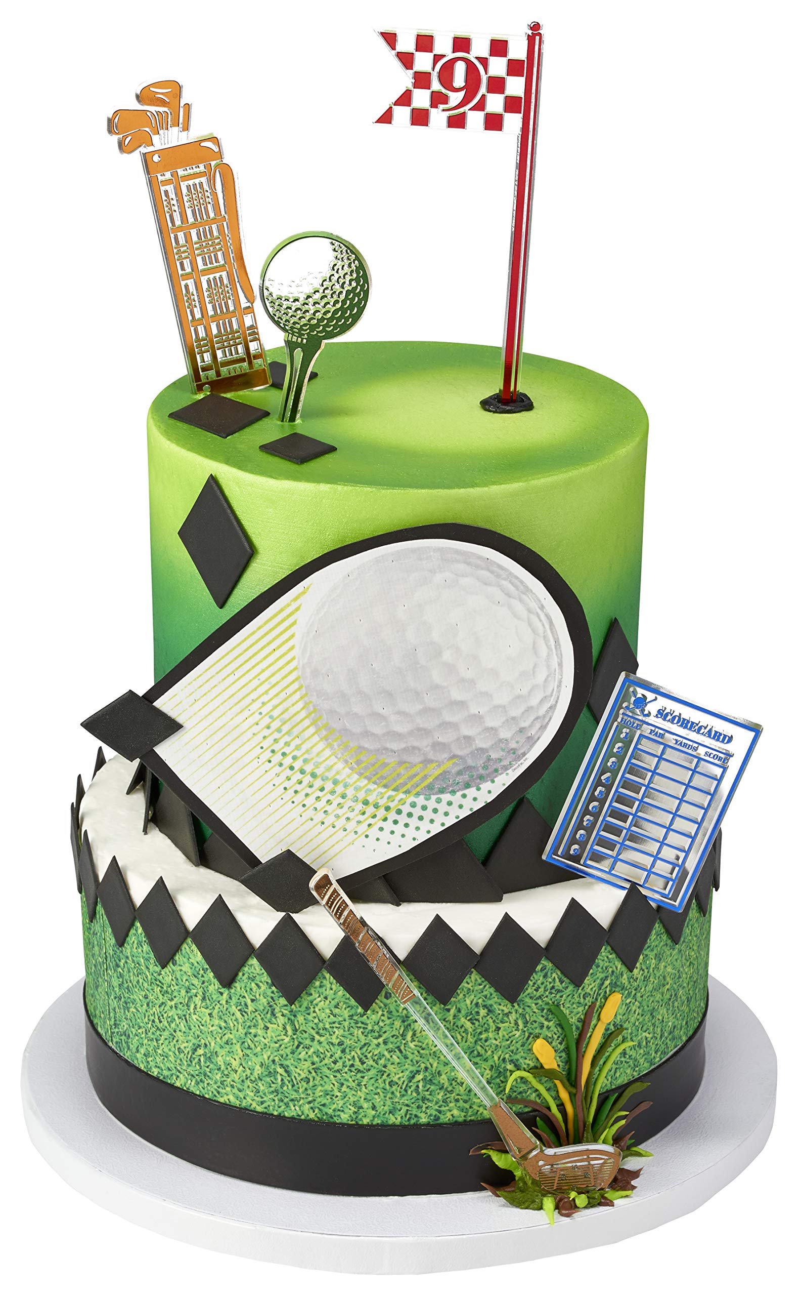 Decopac Golf Cake Topper Kit, 5 Piece Cake Decoration For Birthday, Dad, Fathers Day | Strong Plastic Cake Pics - Image 7
