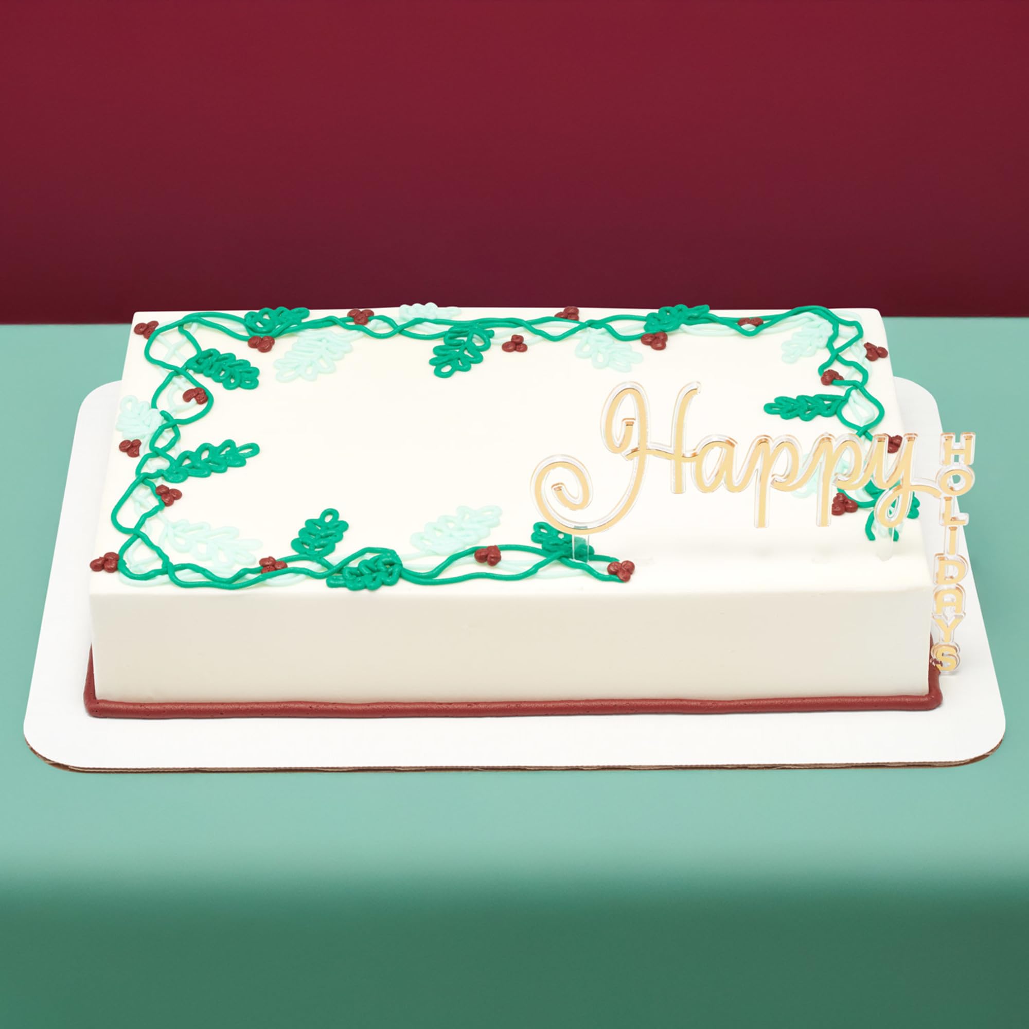 DecoPac Happy Holidays Cake Topper, Gold Christmas Decoration For Festive Parties & Celebrations, Food Safe Cake Pic– 24 Pack - Image 6