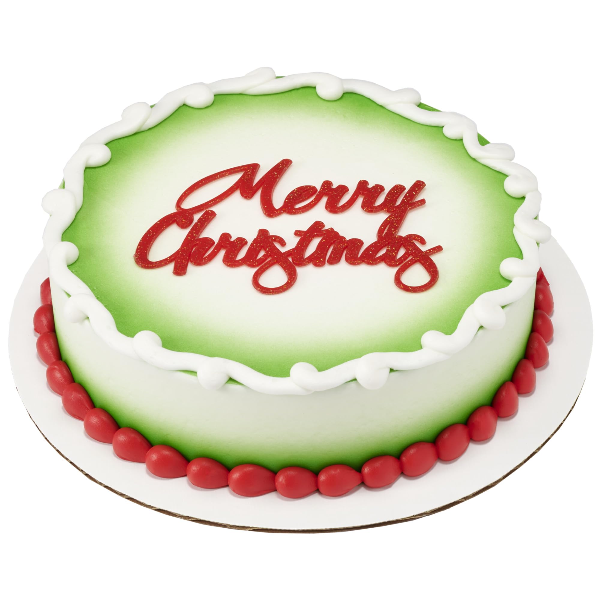 DecoPac Merry Christmas Glitter Cake Decoration, Christmas Topper For Festive Parties & Celebrations, Festive Red Script Cake Topper, Food Safe - Image 10