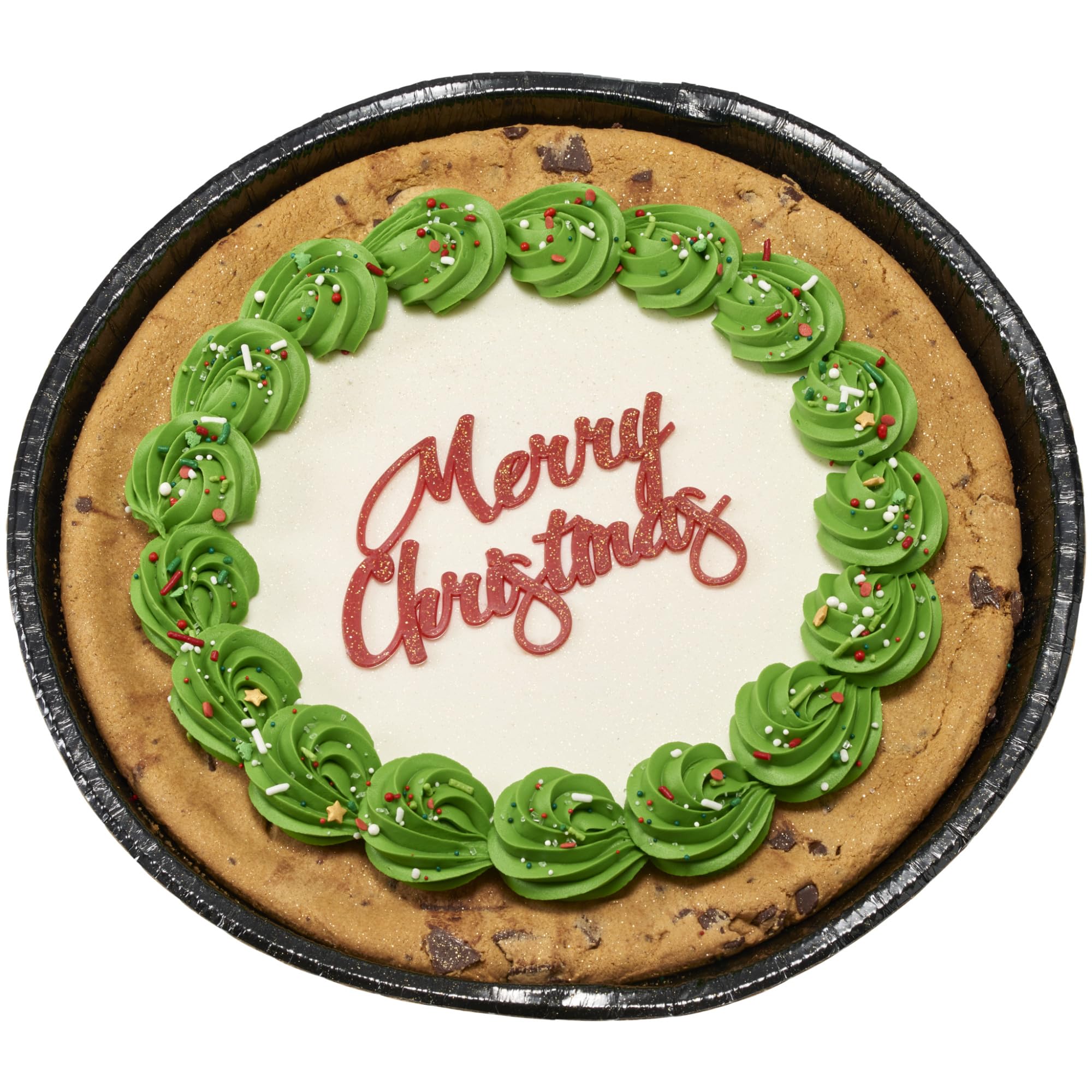 DecoPac Merry Christmas Glitter Cake Decoration, Christmas Topper For Festive Parties & Celebrations, Festive Red Script Cake Topper, Food Safe - Image 9