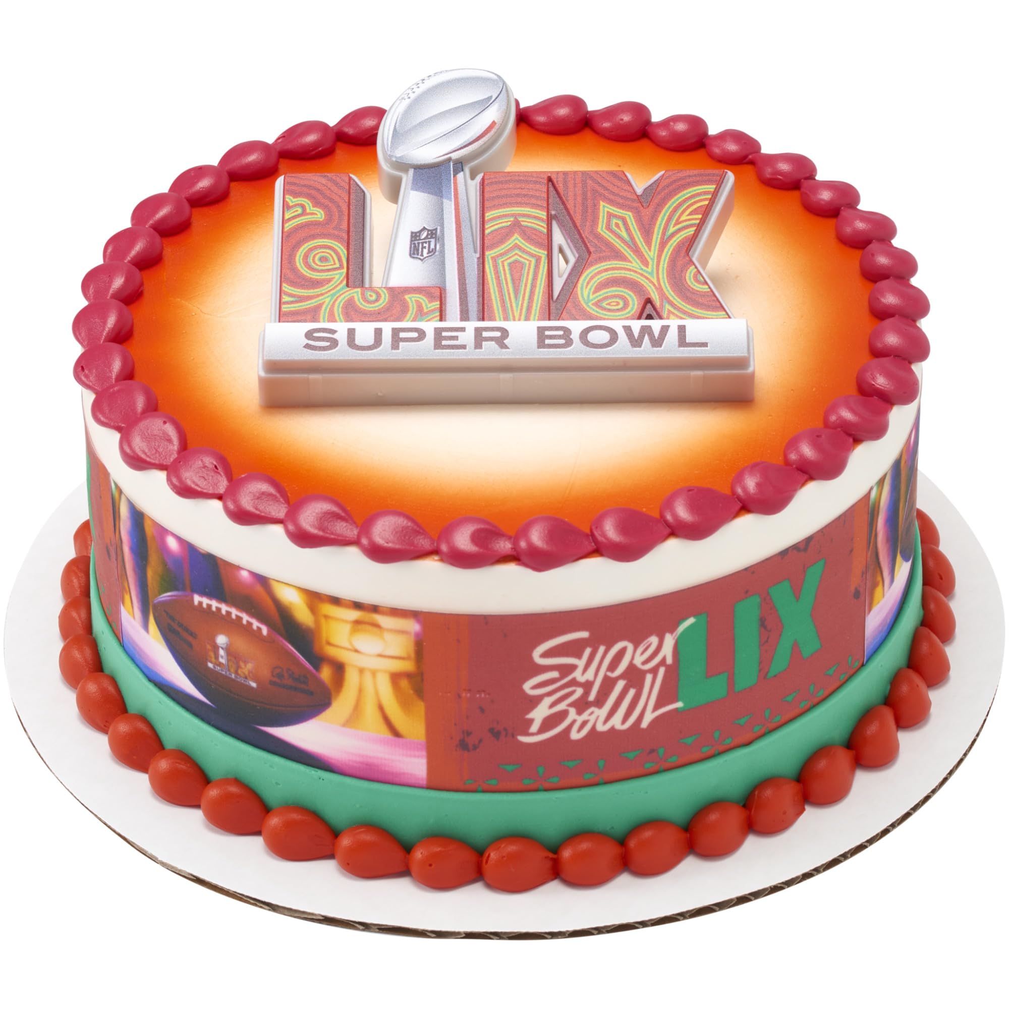 DecoPac NFL Super Bowl LIX Cake Decoration, Football Cake Topper, Officially Licensed, Food Safe Cake Topper - Image 12
