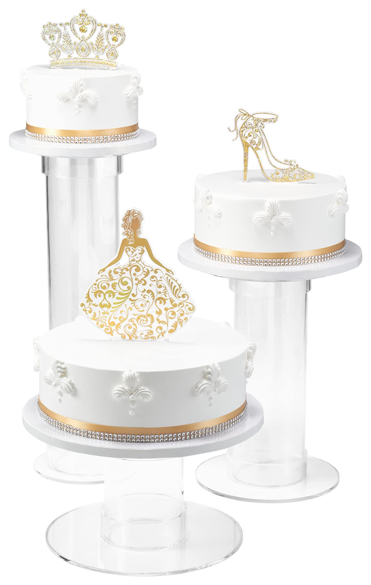 DecoPac QUINCEANERA Cake Decorating Kit, XL-GOLD Cake and Cupcake Toppers for Girls Sweet 15 Birthdays and Parties, Quince Años - Image 4