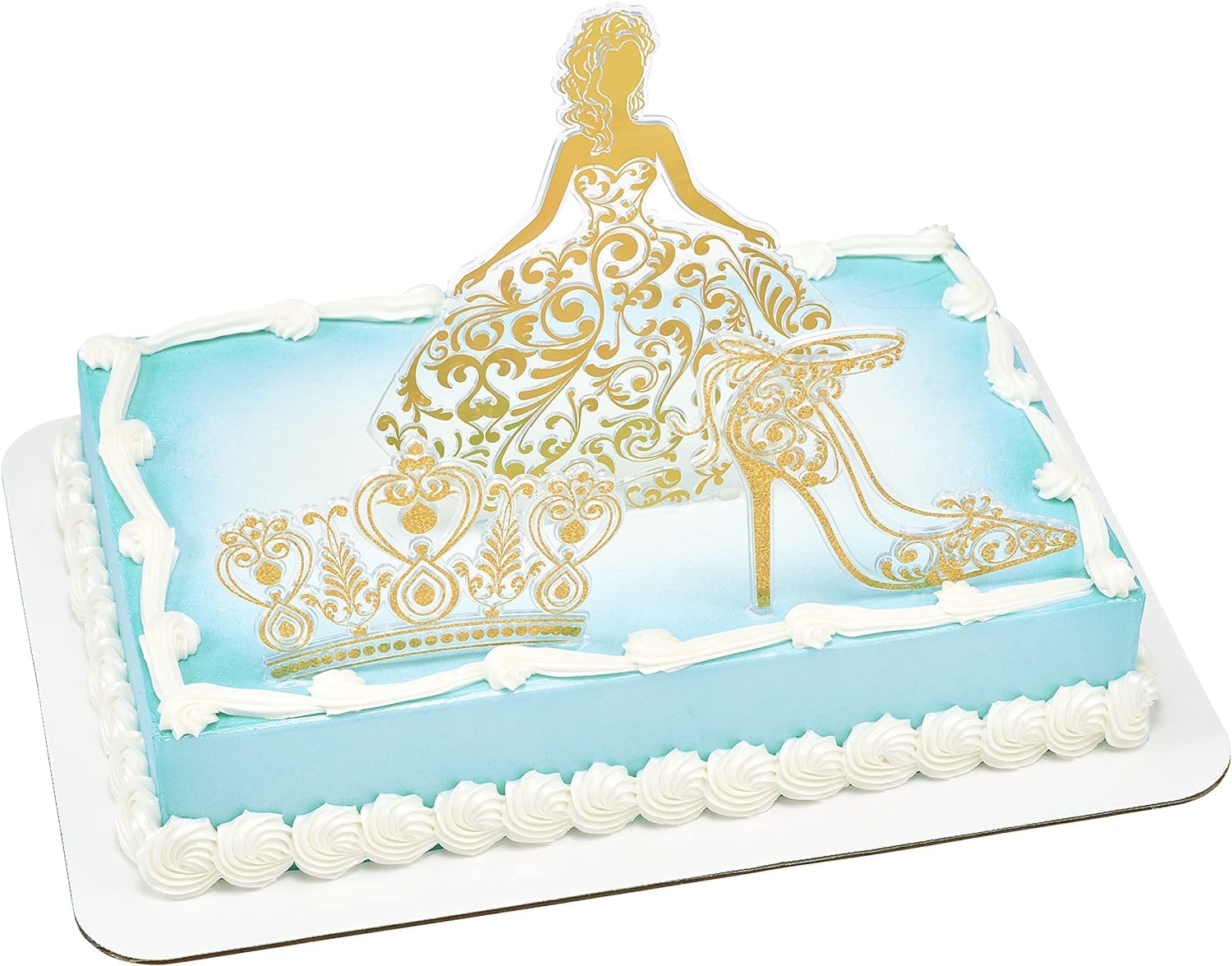 DecoPac QUINCEANERA Cake Decorating Kit, XL-GOLD Cake and Cupcake Toppers for Girls Sweet 15 Birthdays and Parties, Quince Años - Image 7