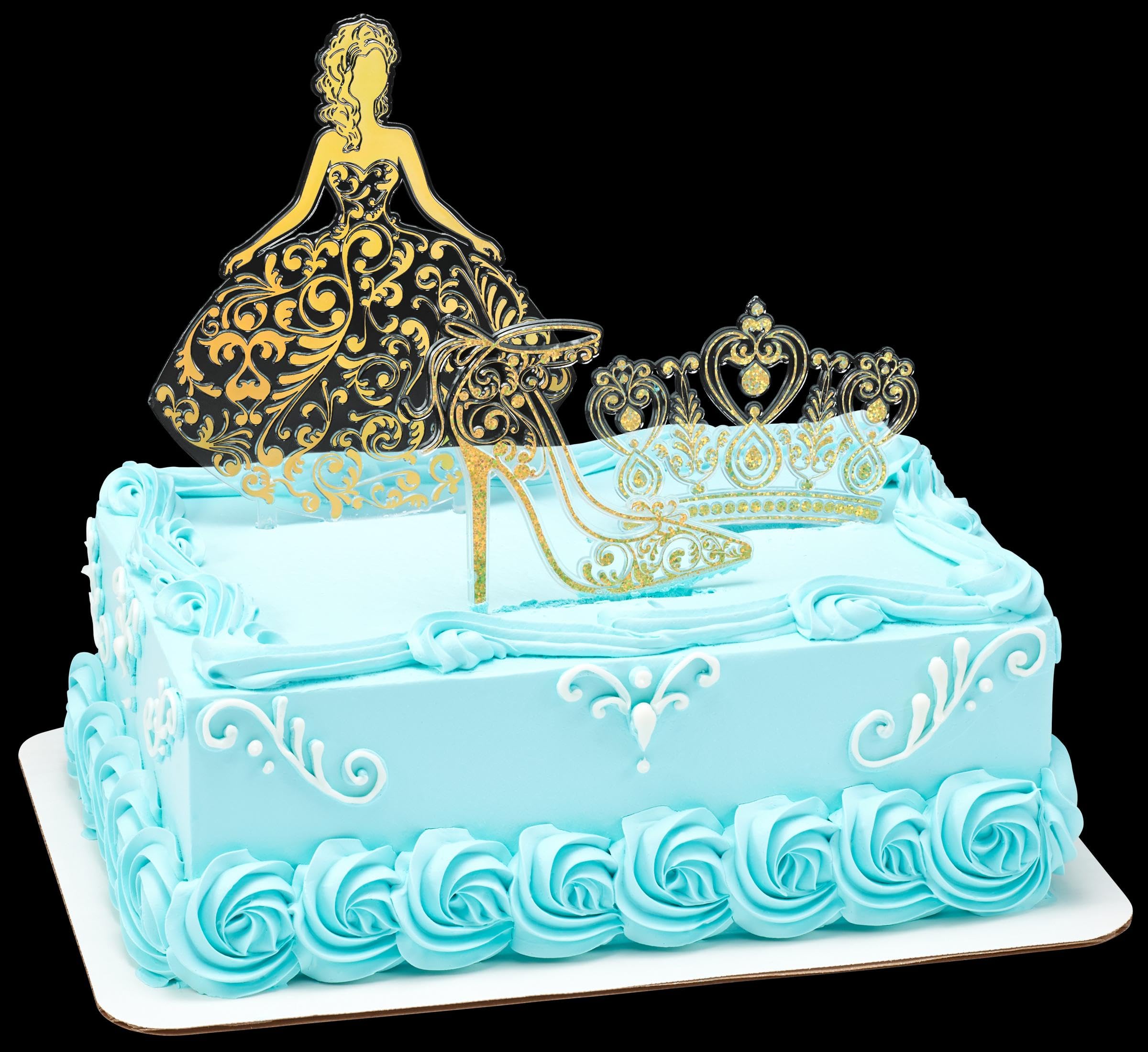 DecoPac QUINCEANERA Cake Decorating Kit, XL-GOLD Cake and Cupcake Toppers for Girls Sweet 15 Birthdays and Parties, Quince Años - Image 8