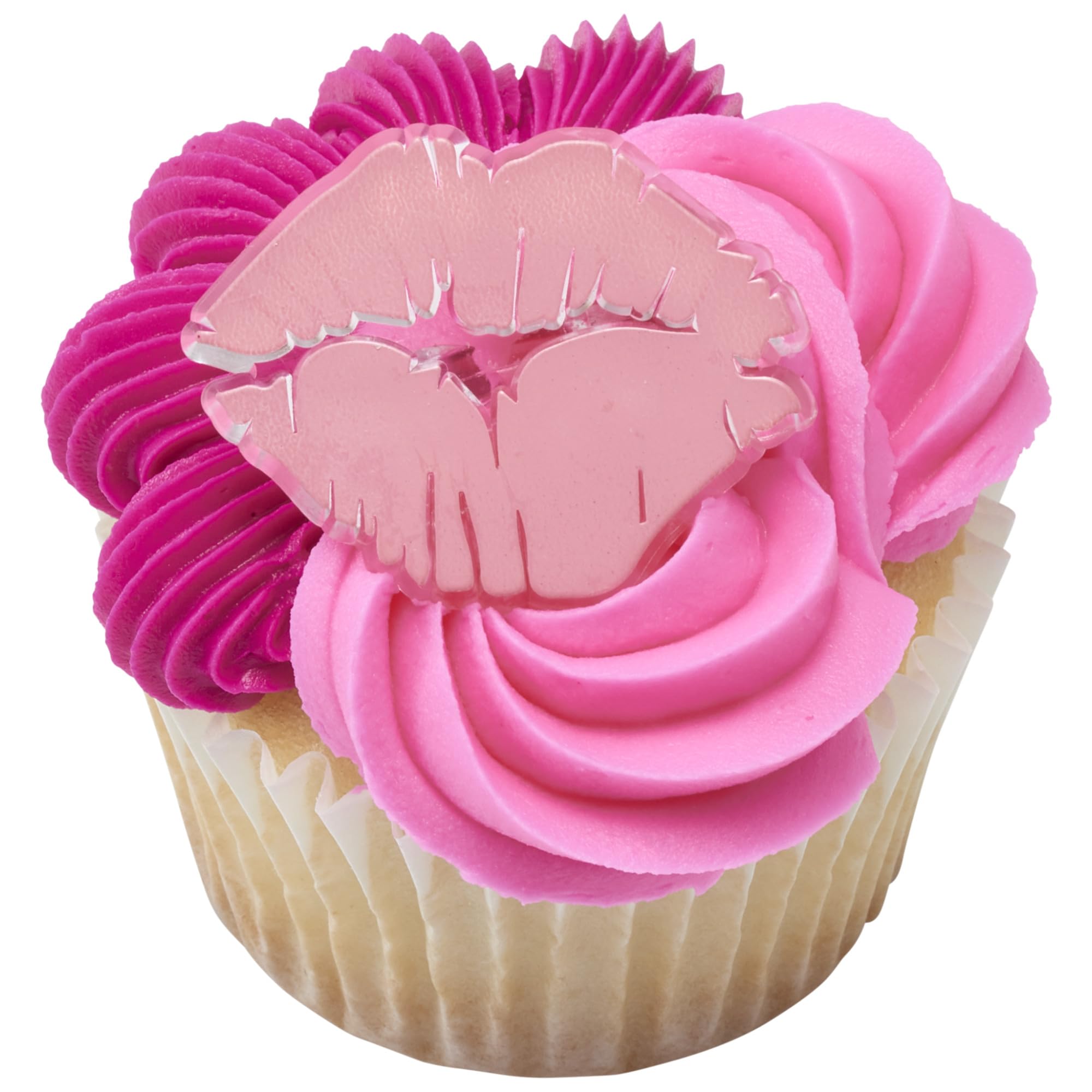 DecoPac Say It With Kisses Rings, 24 Red Lip Cupcake Decorations For Valentine's Day, Wedding, Engagement, Bachelorette, Anniversary, Food Safe Cake Toppers - 24 Pack - Image 9