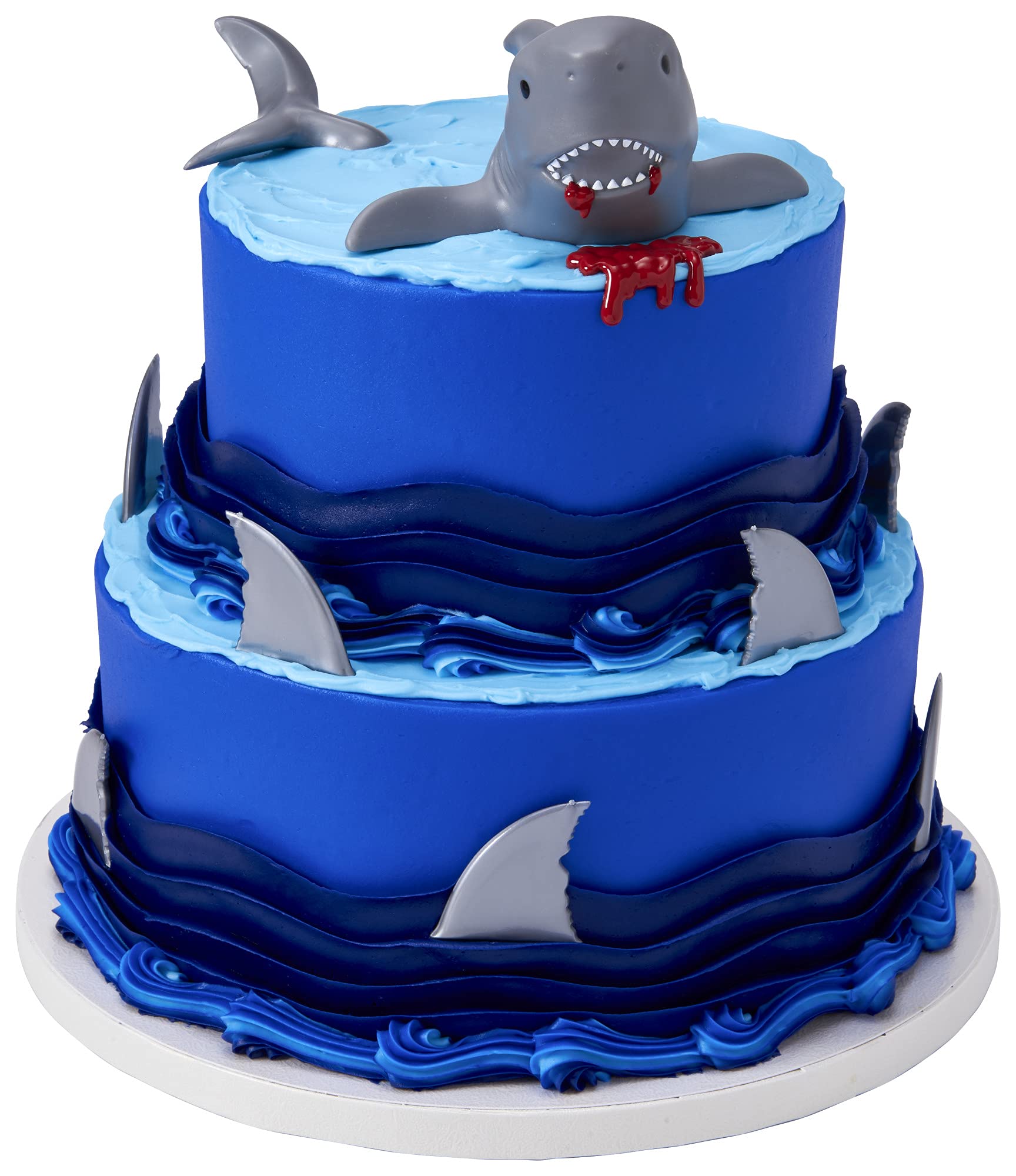 DECOPAC Shark Fin Cake Picks, 72-Pack, Cupcake Toppers, Reusable Decorations for Cakes, Cupcakes and other Bakes, Surprise Guests at Beach-Themed or Shark Week Parties - Image 4