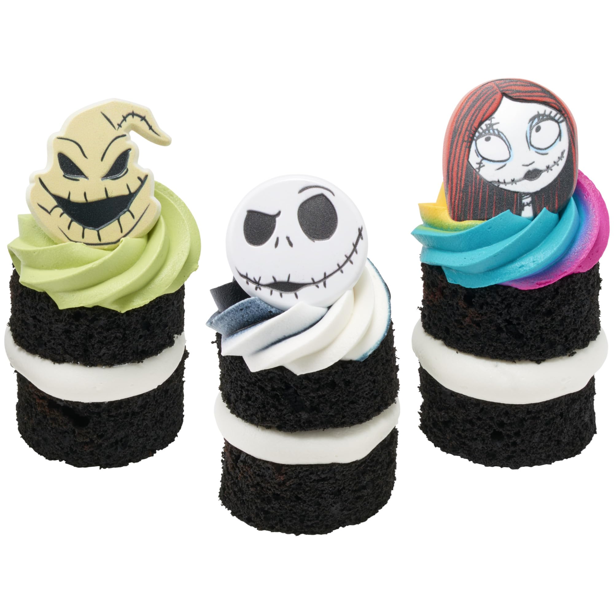 DecoPac The Nightmare Before Christmas Rings, Cupcake Decorations Featuring Jack, Sally, And Oogie Boogy - 24 Pack - Image 10
