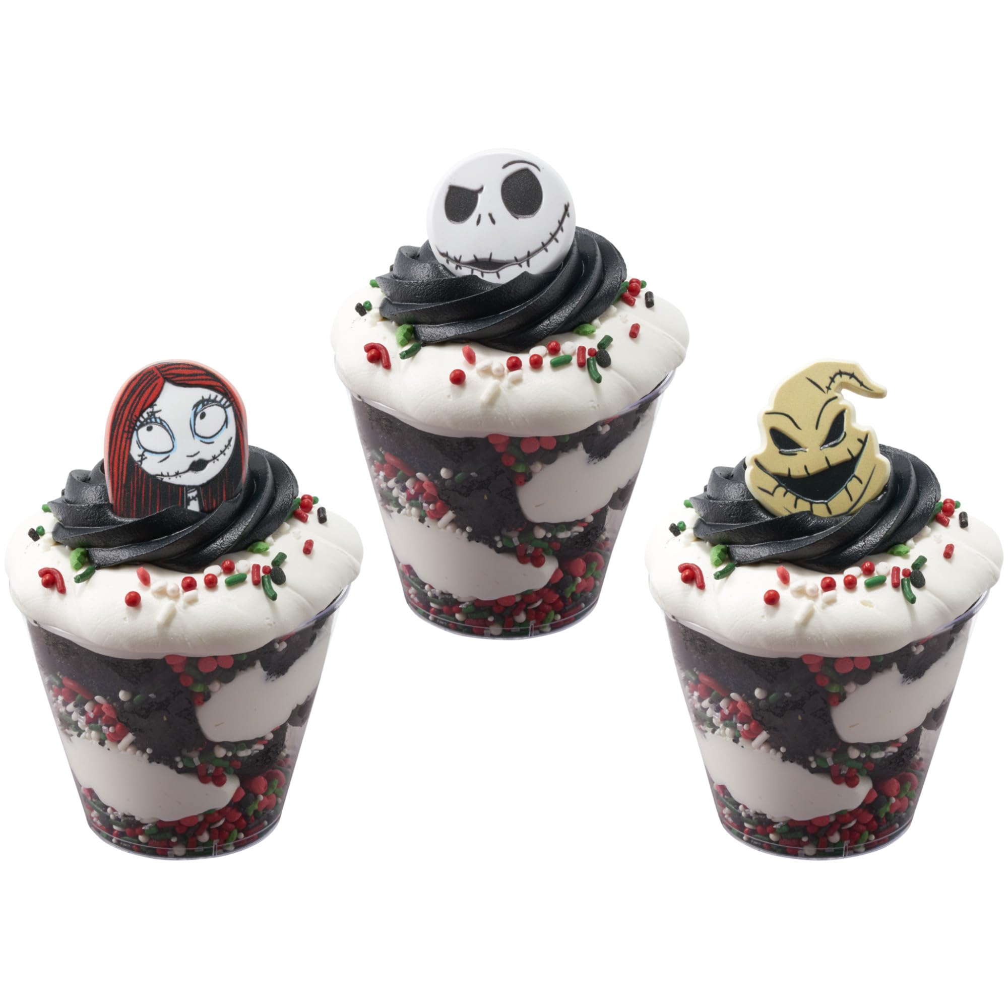 DecoPac The Nightmare Before Christmas Rings, Cupcake Decorations Featuring Jack, Sally, And Oogie Boogy - 24 Pack - Image 11