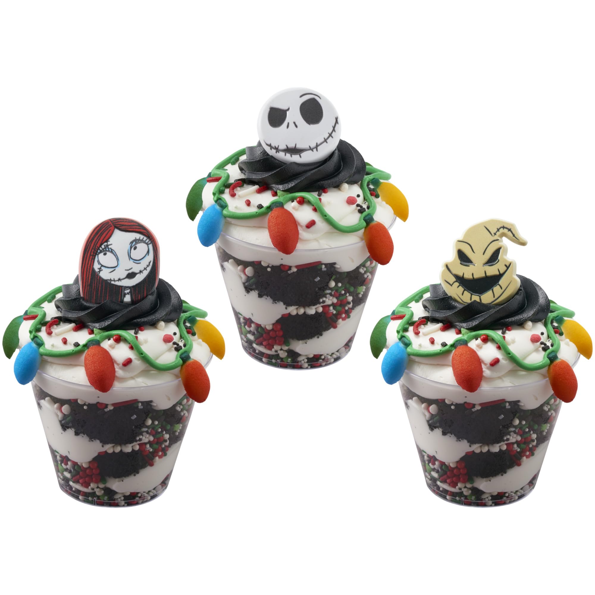 DecoPac The Nightmare Before Christmas Rings, Cupcake Decorations Featuring Jack, Sally, And Oogie Boogy - 24 Pack - Image 14