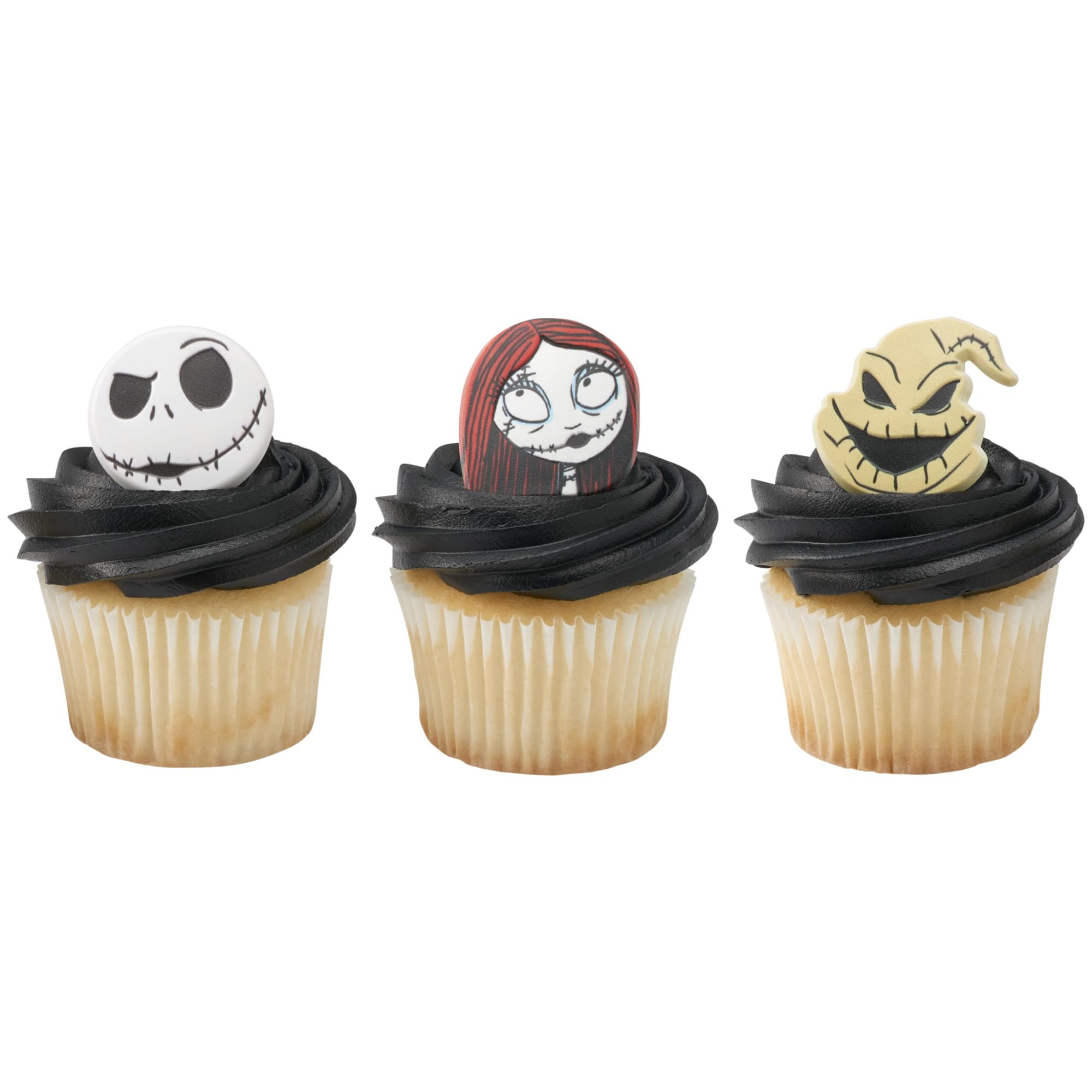 DecoPac The Nightmare Before Christmas Rings, Cupcake Decorations Featuring Jack, Sally, And Oogie Boogy - 24 Pack - Image 7