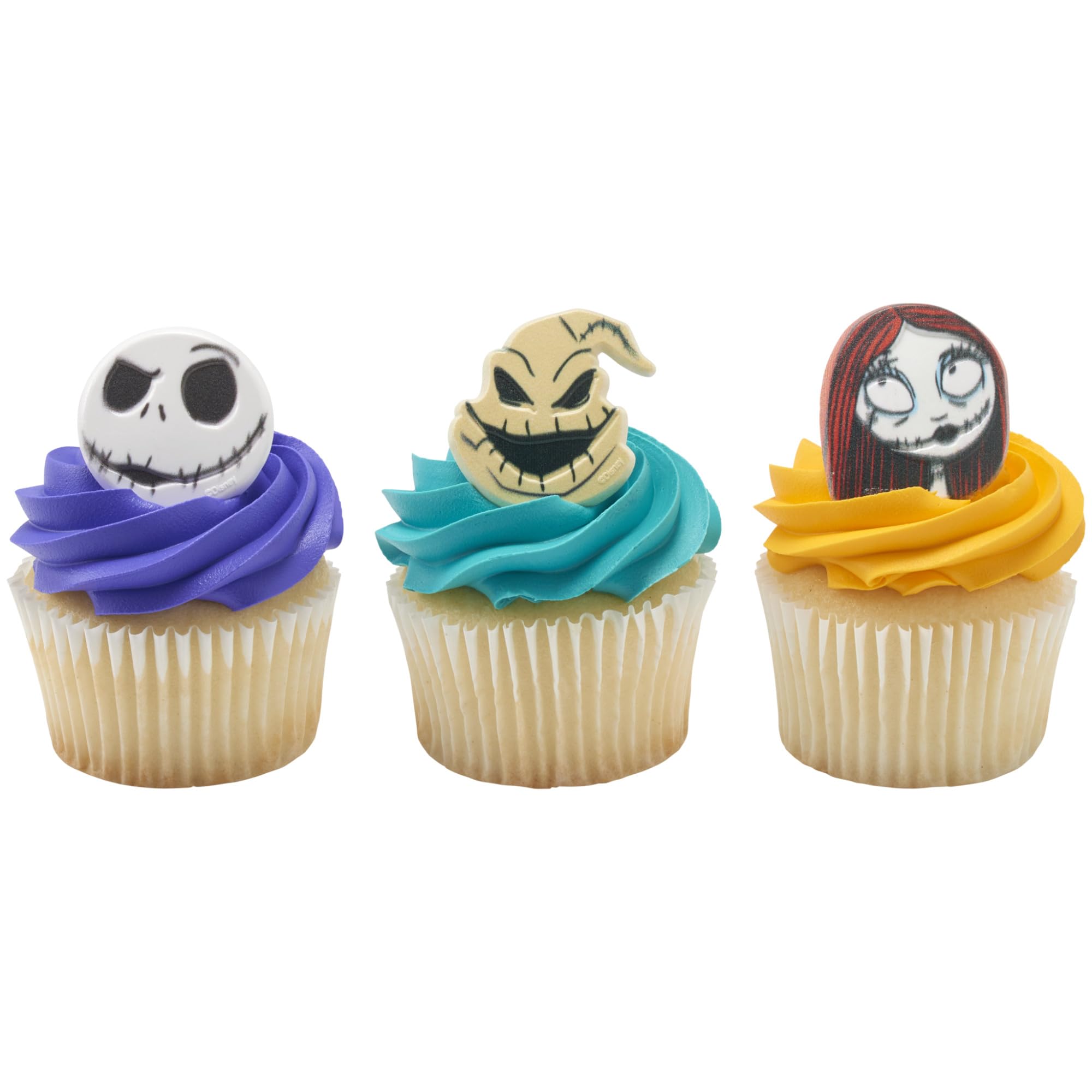 DecoPac The Nightmare Before Christmas Rings, Cupcake Decorations Featuring Jack, Sally, And Oogie Boogy - 24 Pack - Image 8
