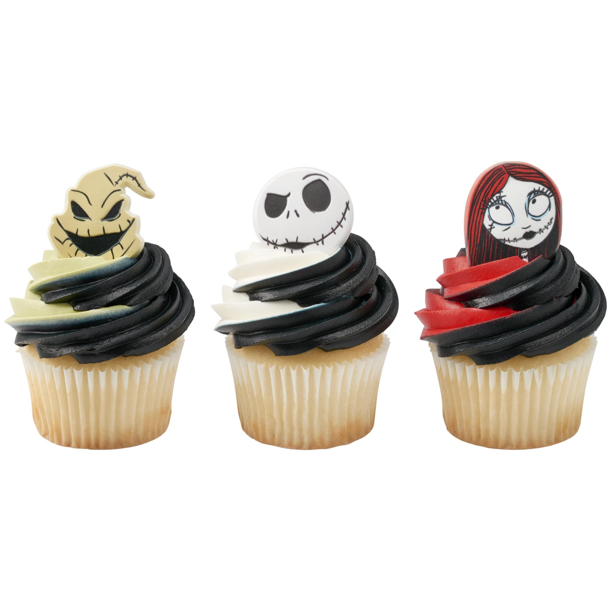 DecoPac The Nightmare Before Christmas Rings, Cupcake Decorations Featuring Jack, Sally, And Oogie Boogy - 24 Pack - Image 9