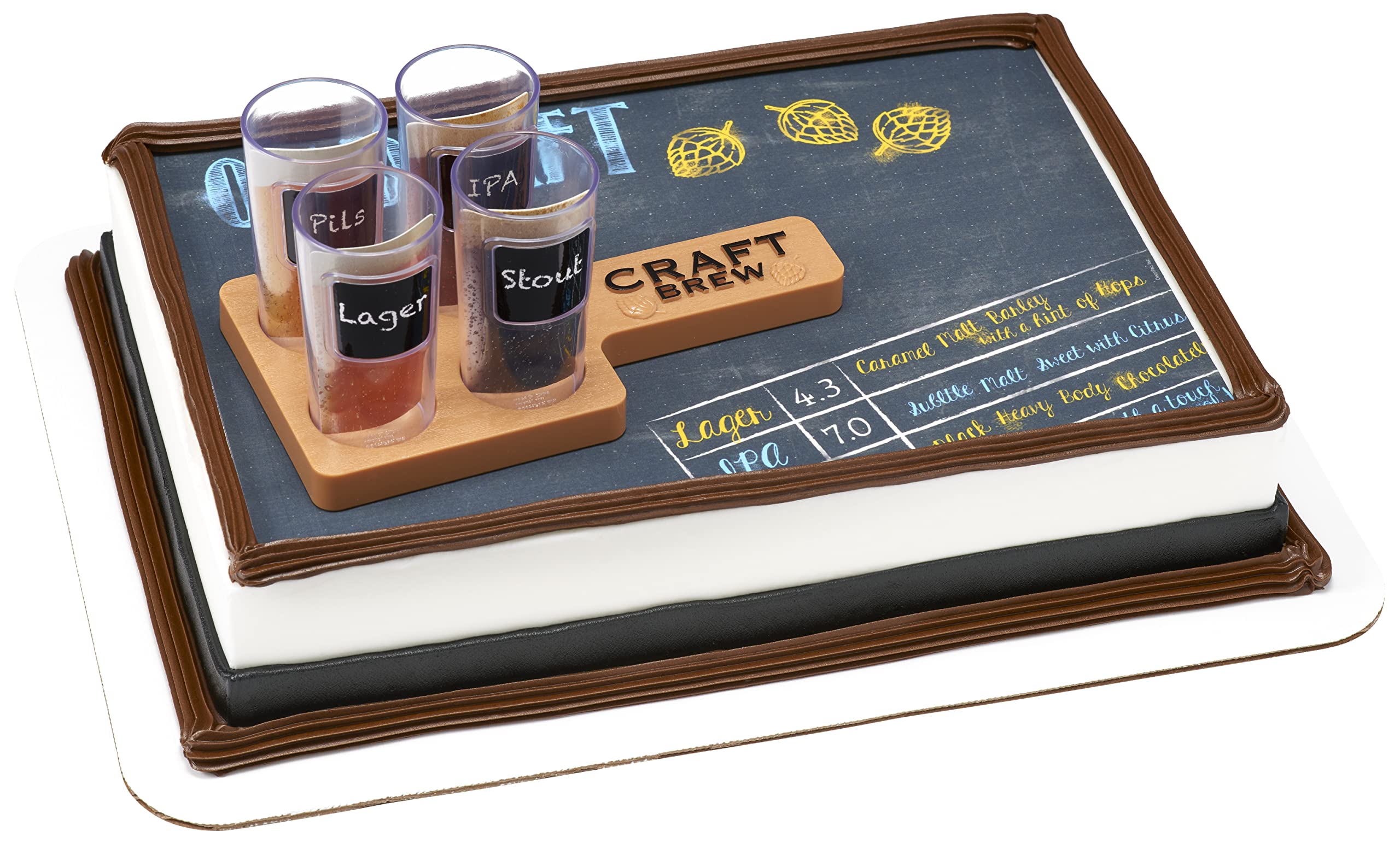 DecoSet® Craft Brew Flight Cake Topper, Re-Usable Cake Decoration, Beer Themed, DecoPac, 25124, Food Safe - Image 7