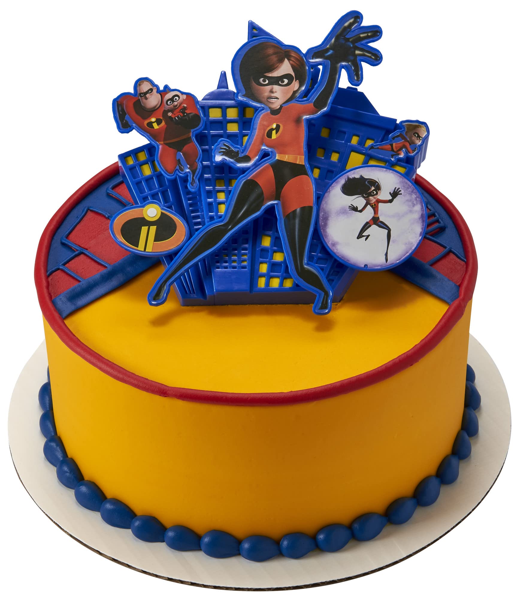 DecoSet® Disney and Pixar Incredibles 2 We Are Incredible Cake Topper, 1-Piece Printed Layon Featuring Elastigirl, Mr. Incredible, Dash, Violet, JackJack, Use to Create Outstanding Cakes - Image 3