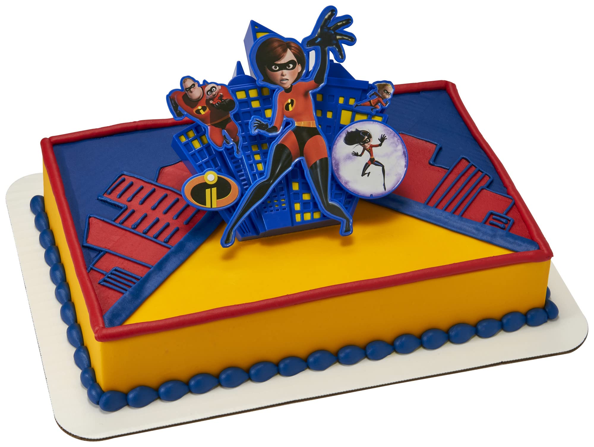 DecoSet® Disney and Pixar Incredibles 2 We Are Incredible Cake Topper, 1-Piece Printed Layon Featuring Elastigirl, Mr. Incredible, Dash, Violet, JackJack, Use to Create Outstanding Cakes - Image 5