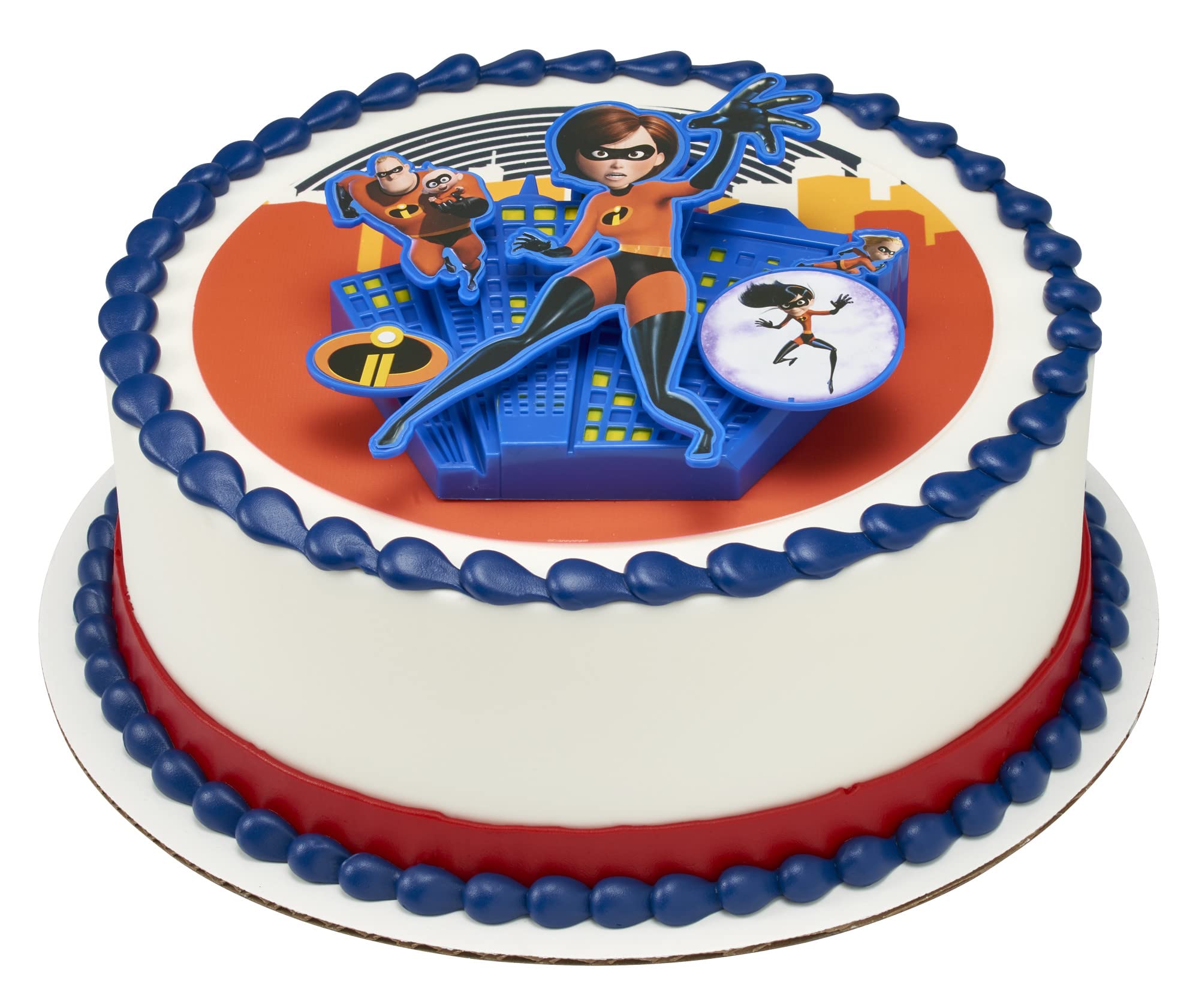 DecoSet® Disney and Pixar Incredibles 2 We Are Incredible Cake Topper, 1-Piece Printed Layon Featuring Elastigirl, Mr. Incredible, Dash, Violet, JackJack, Use to Create Outstanding Cakes - Image 6
