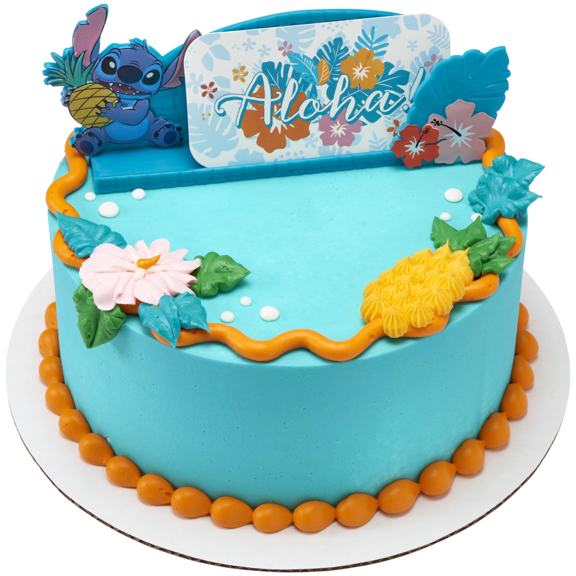 DecoSet® Disney's Stitch Aloha Cake Topper, Decoration Set with Photo Or Message Holder, Personalizable | For Birthday And Celebrations - Image 12