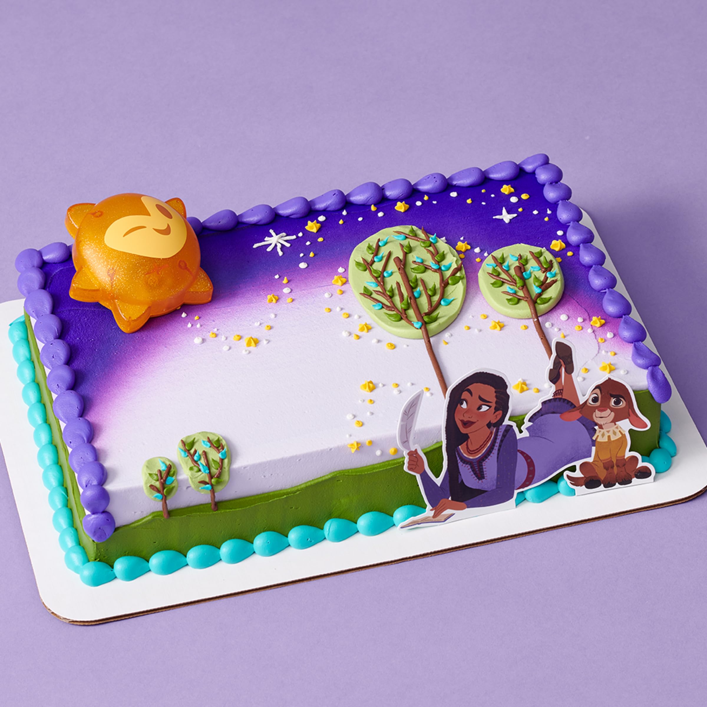 DecoSet Disney's Wish Shining Star Cake Topper, 2-Piece Decoration Set with Asha, Valentino, And Light Up Star, For Birthday And Celebrations - Image 7