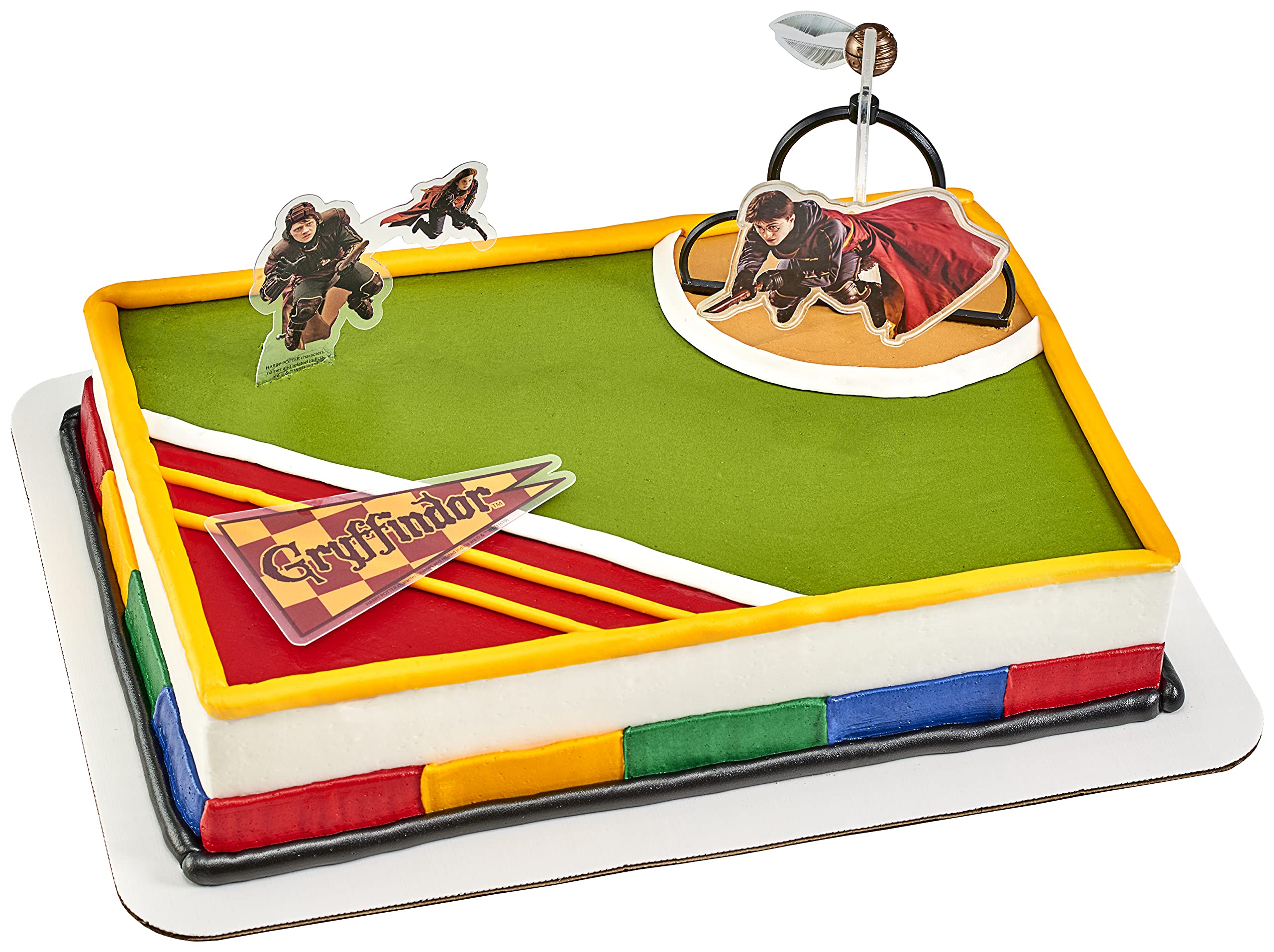 DecoSet® Harry Potter Quidditch Chase Cake Decorations, 3-Piece Set that Spins, Create Griffindor Characters Birthday Cakes - Image 4