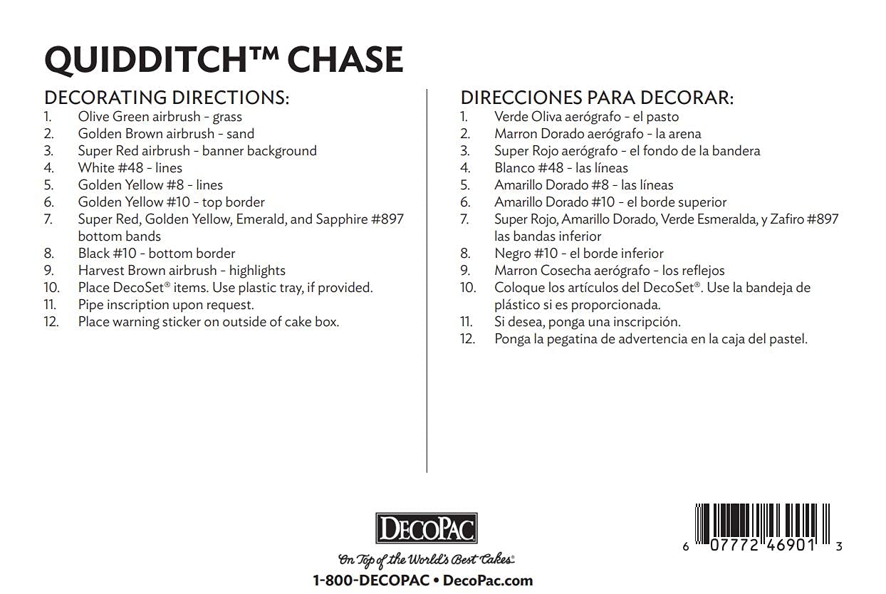 DecoSet® Harry Potter Quidditch Chase Cake Decorations, 3-Piece Set that Spins, Create Griffindor Characters Birthday Cakes - Image 6