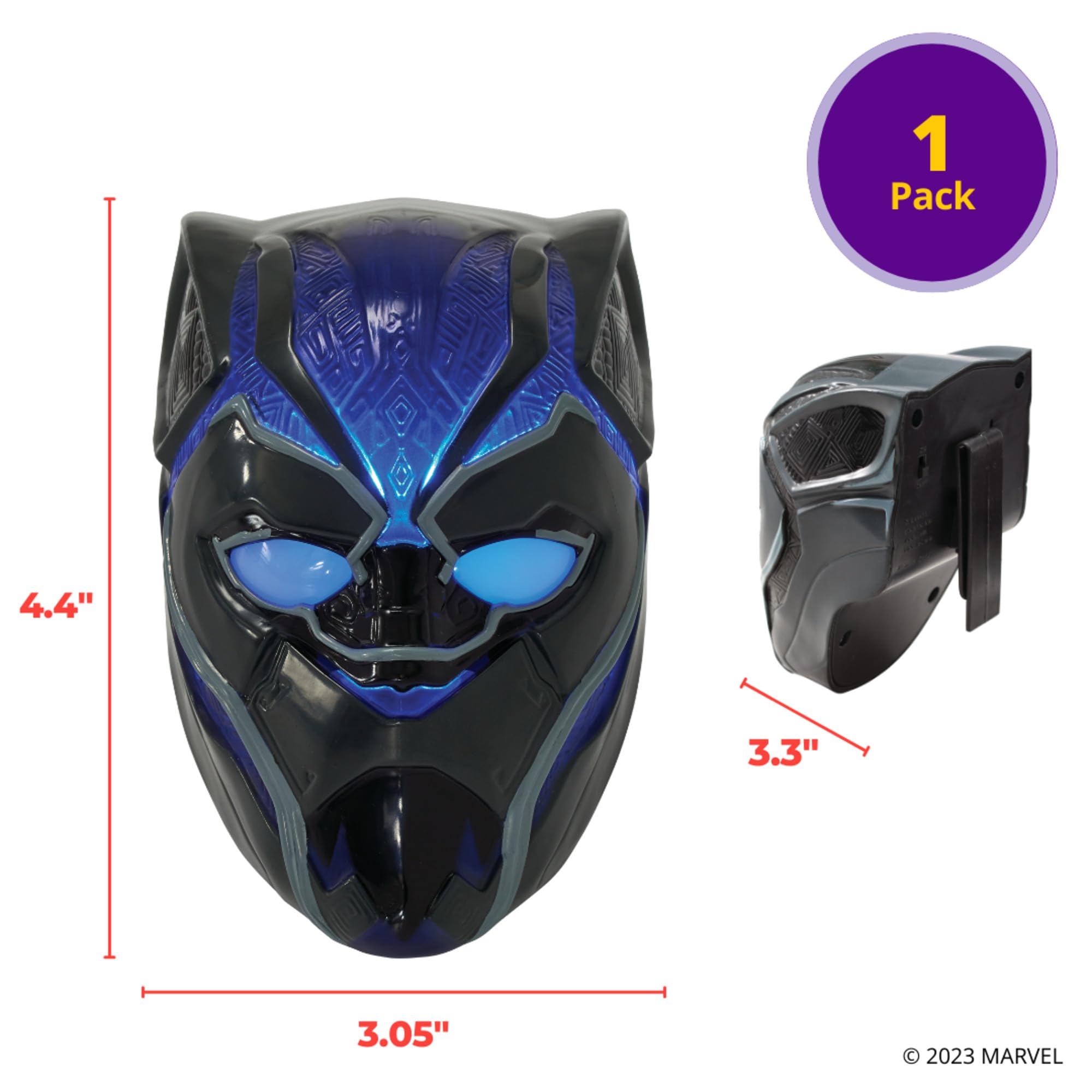 DecoSet® Marvel Avengers Black Panther Warrior King Cake Topper, 1-Piece Light-Up Cake Decoration - Image 3