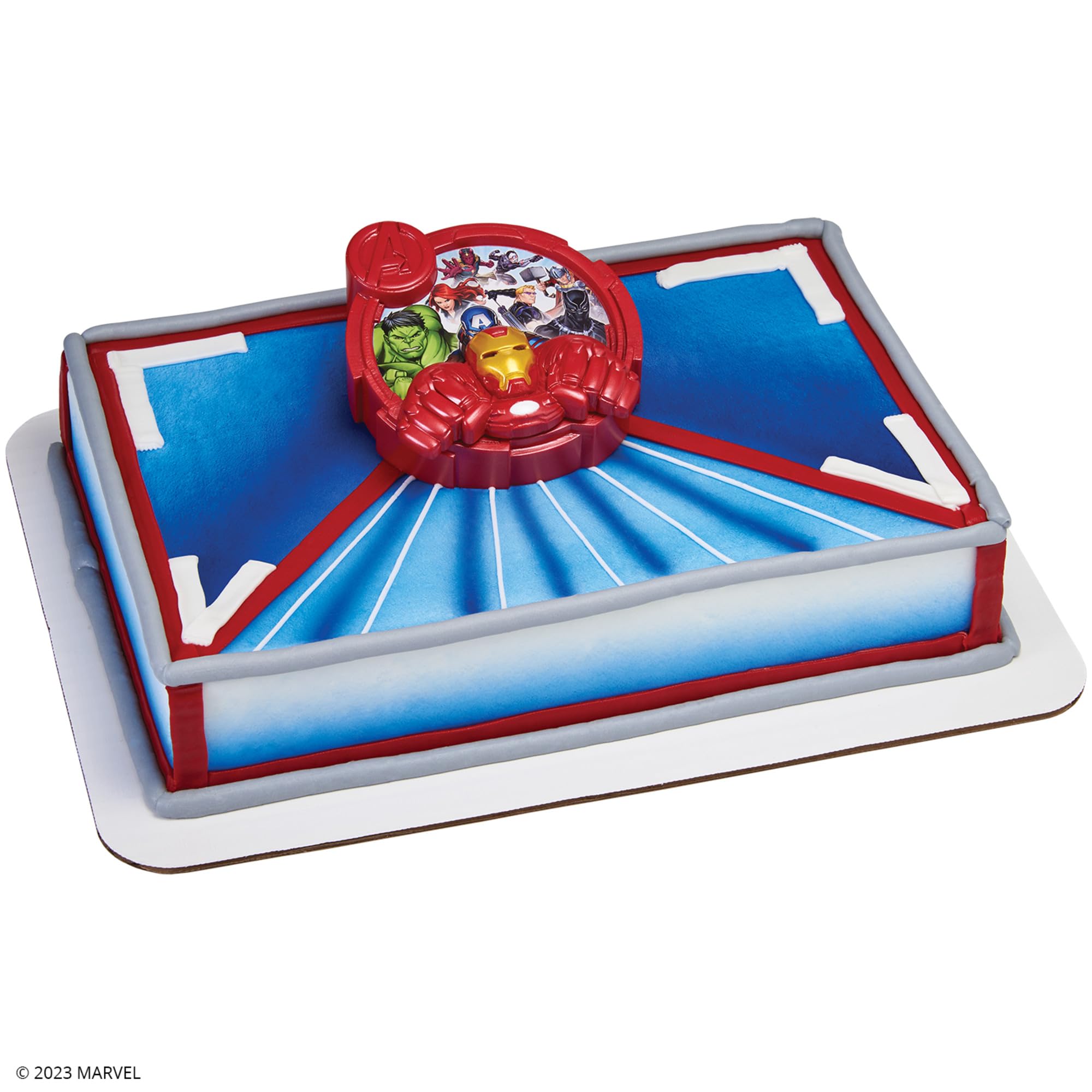 DecoSet® MARVEL Avengers Unify Cake Topper, 2-Piece Cake Decoration Featuring Iron Man, Hulk, Captain America, Black Panther, And More - Image 11