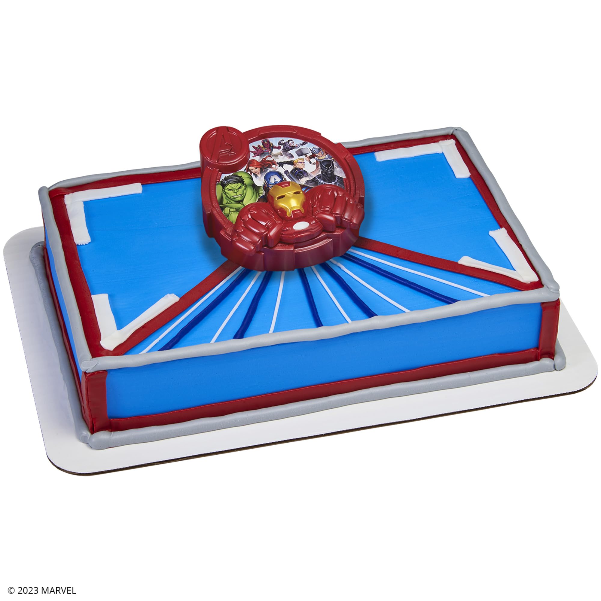 DecoSet® MARVEL Avengers Unify Cake Topper, 2-Piece Cake Decoration Featuring Iron Man, Hulk, Captain America, Black Panther, And More - Image 12