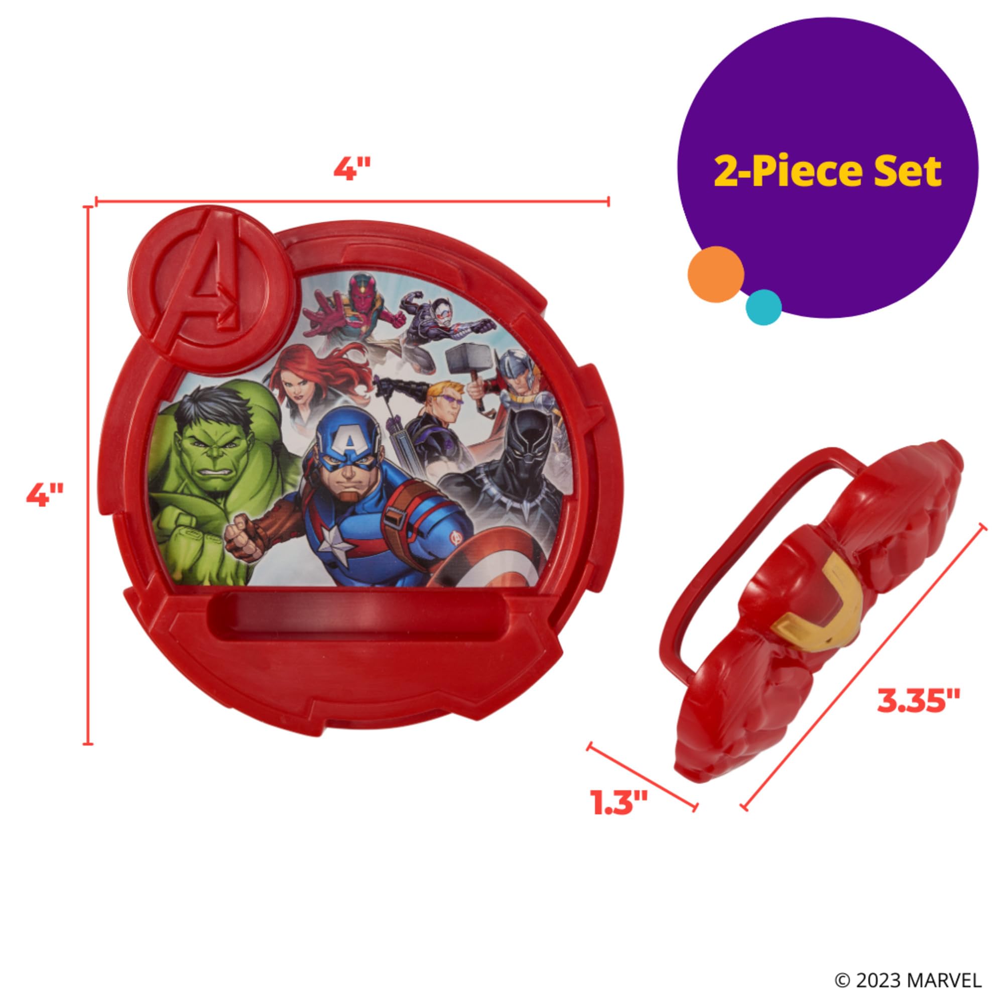 DecoSet® MARVEL Avengers Unify Cake Topper, 2-Piece Cake Decoration Featuring Iron Man, Hulk, Captain America, Black Panther, And More - Image 6