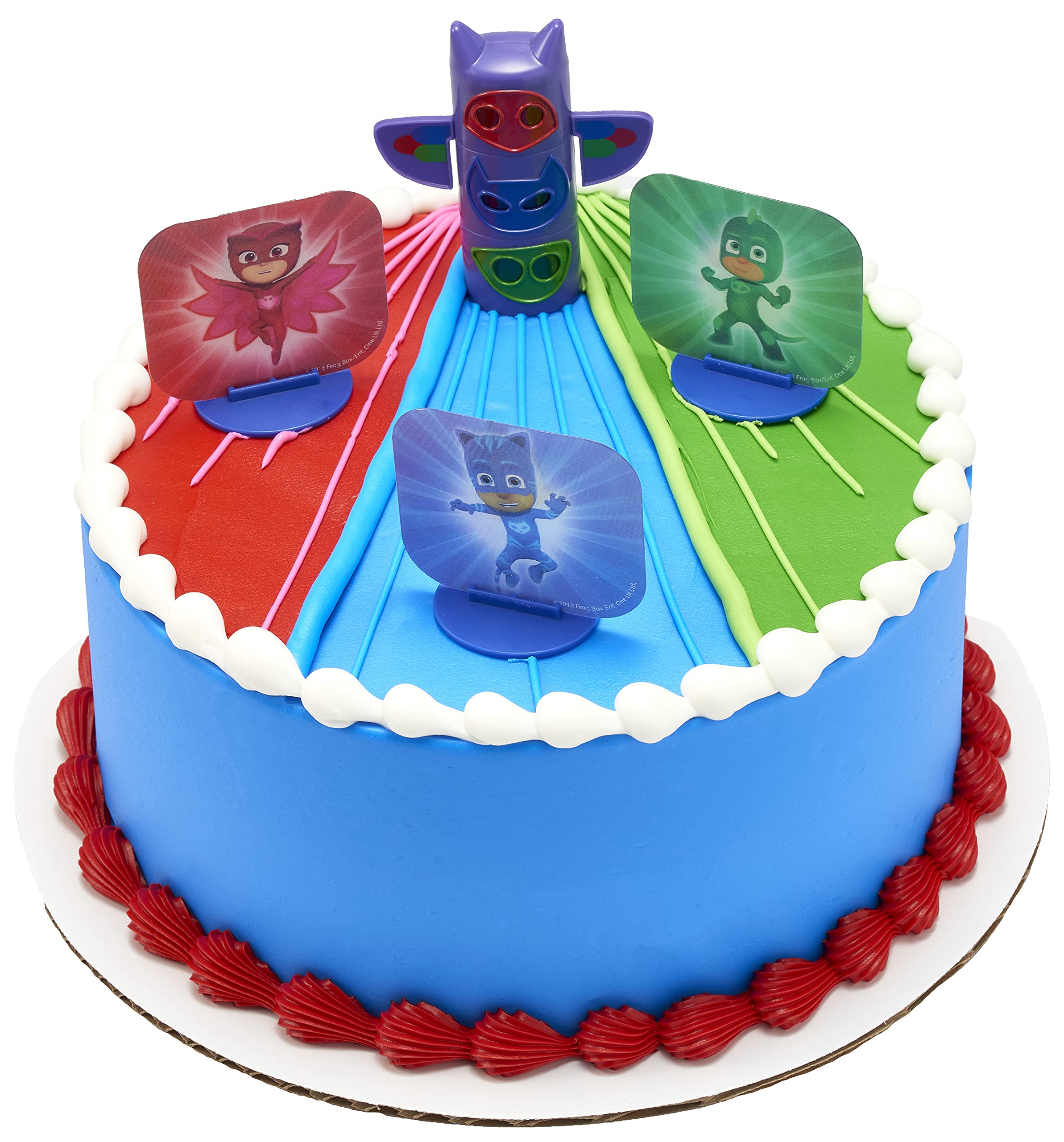 DecoSet® PJ Masks We’re On the Way Cake Topper, Light Up Cake Decoration, Supplies for Birthday Party Cakes and Cupcakes - Image 3