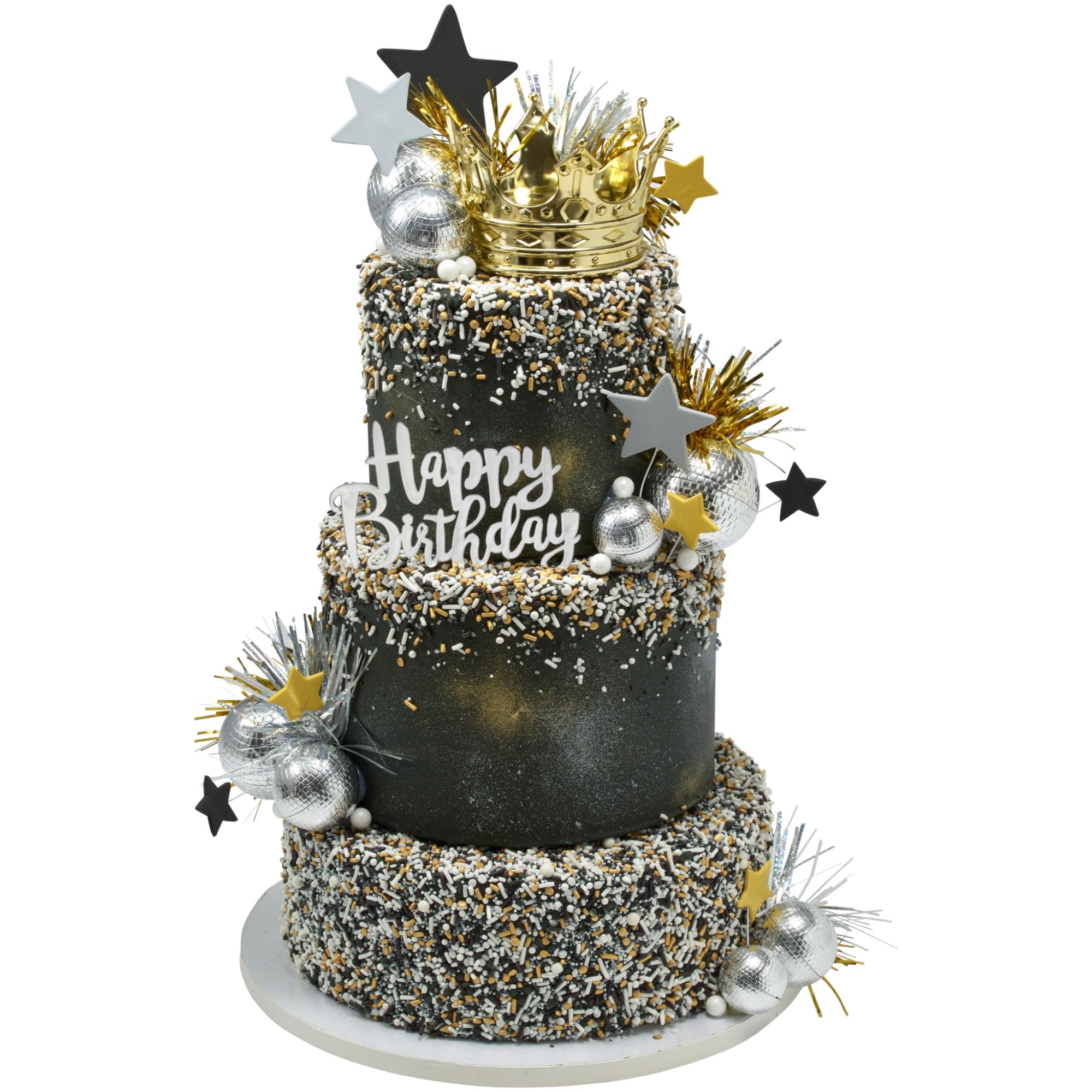 DecoSet® Regal Crown Cake Topper, Gold Cake Decoration For Celebrations, Birthday, Parties, New Years - Image 12