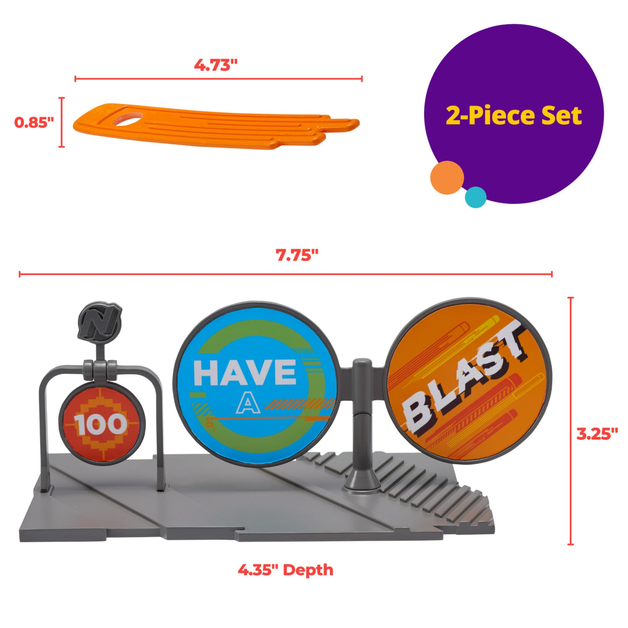 DecoSet® This Is Nerf Nation Cake Topper, Reusable Decorations for Fun After the Birthday Party - Image 5
